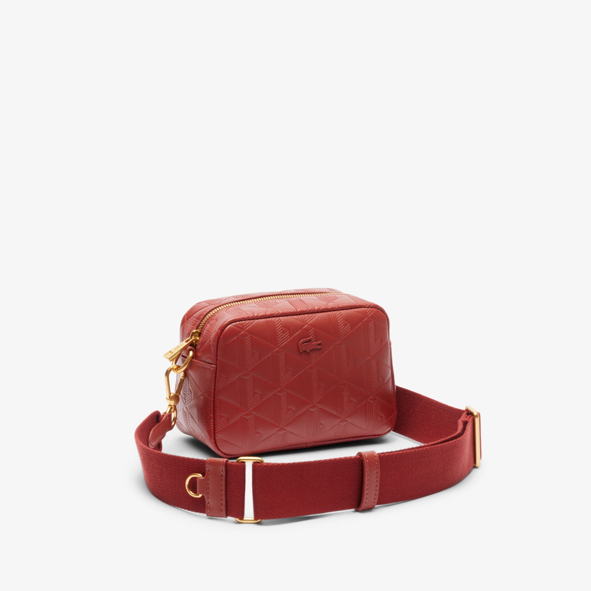 Maheki Kadın Monogram Deri  Bordo Postacı Çantası