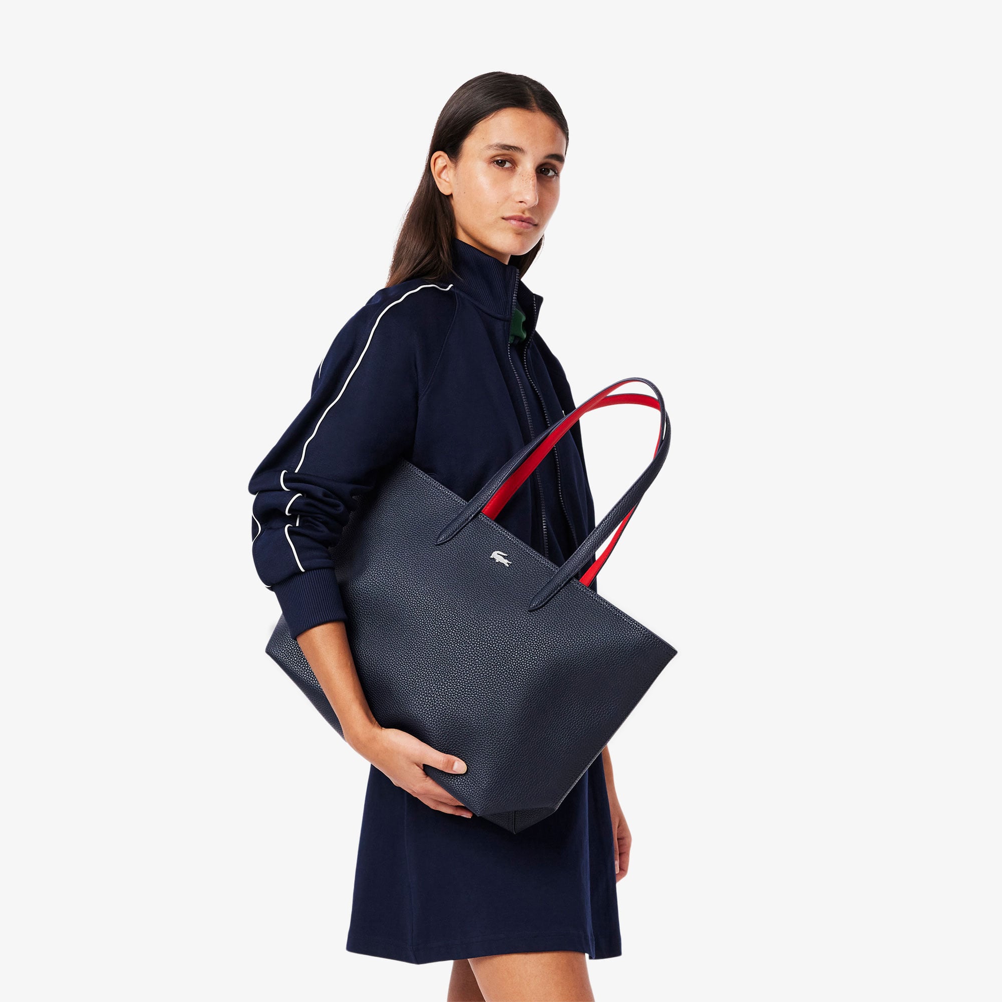 Lacoste Anna Kadın Lacivert Omuz Çantası görsel 7
