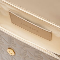 Maheki Kadın Monogram Deri Bej Omuz Çantası Bej