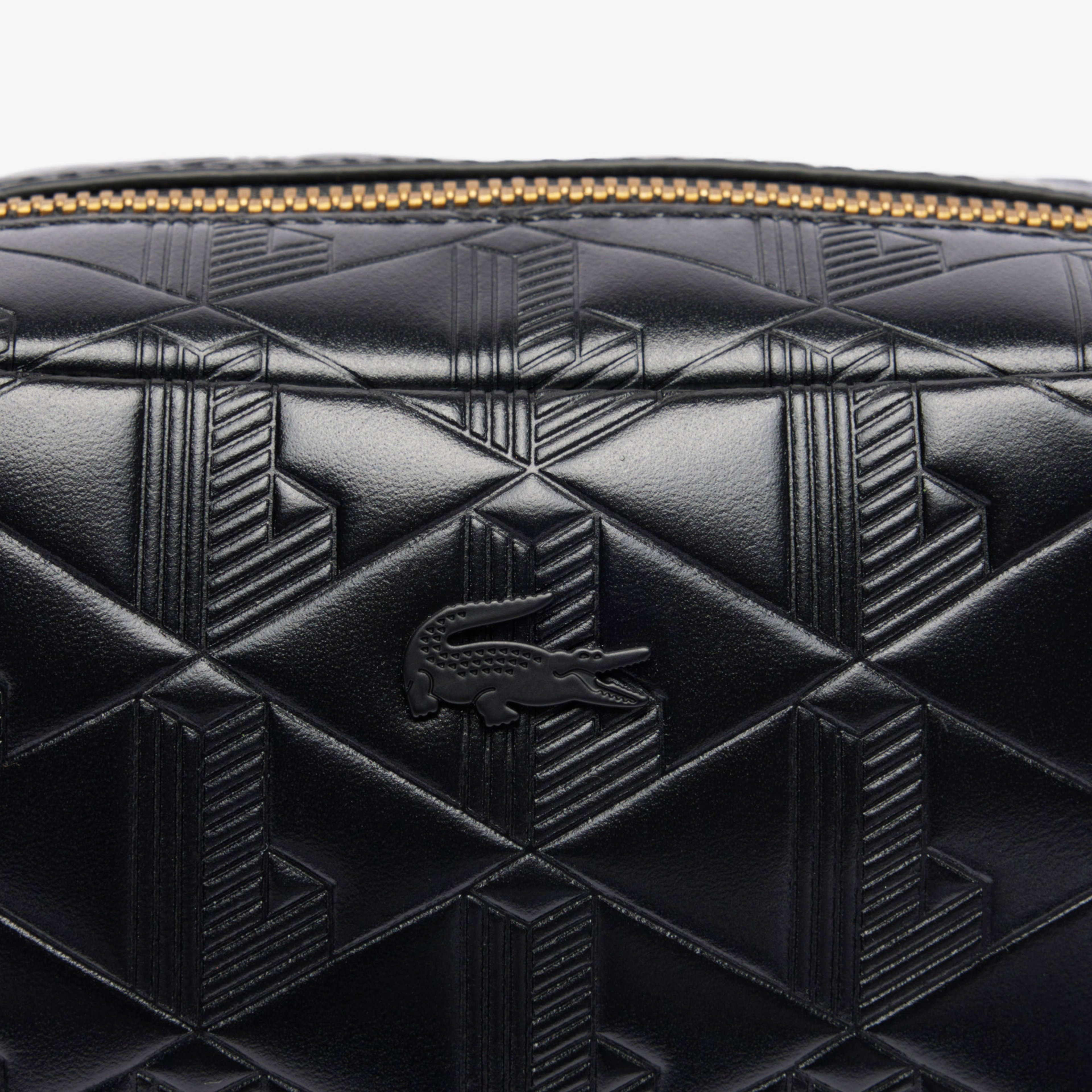 Maheki Kadın Monogram Deri  Siyah Postacı Çantası