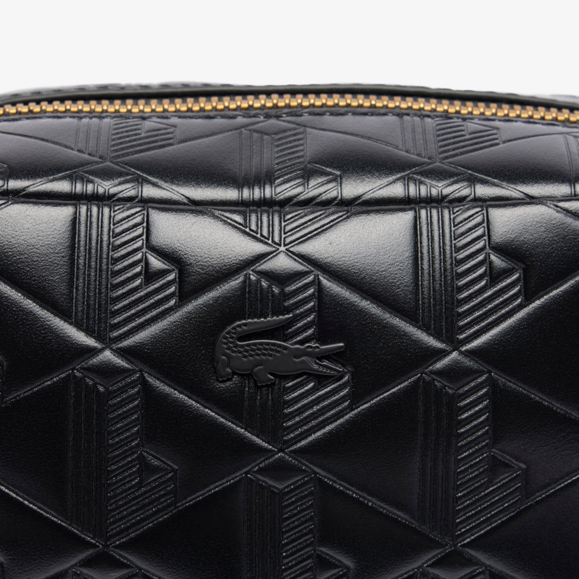 Maheki Kadın Monogram Deri  Siyah Postacı Çantası