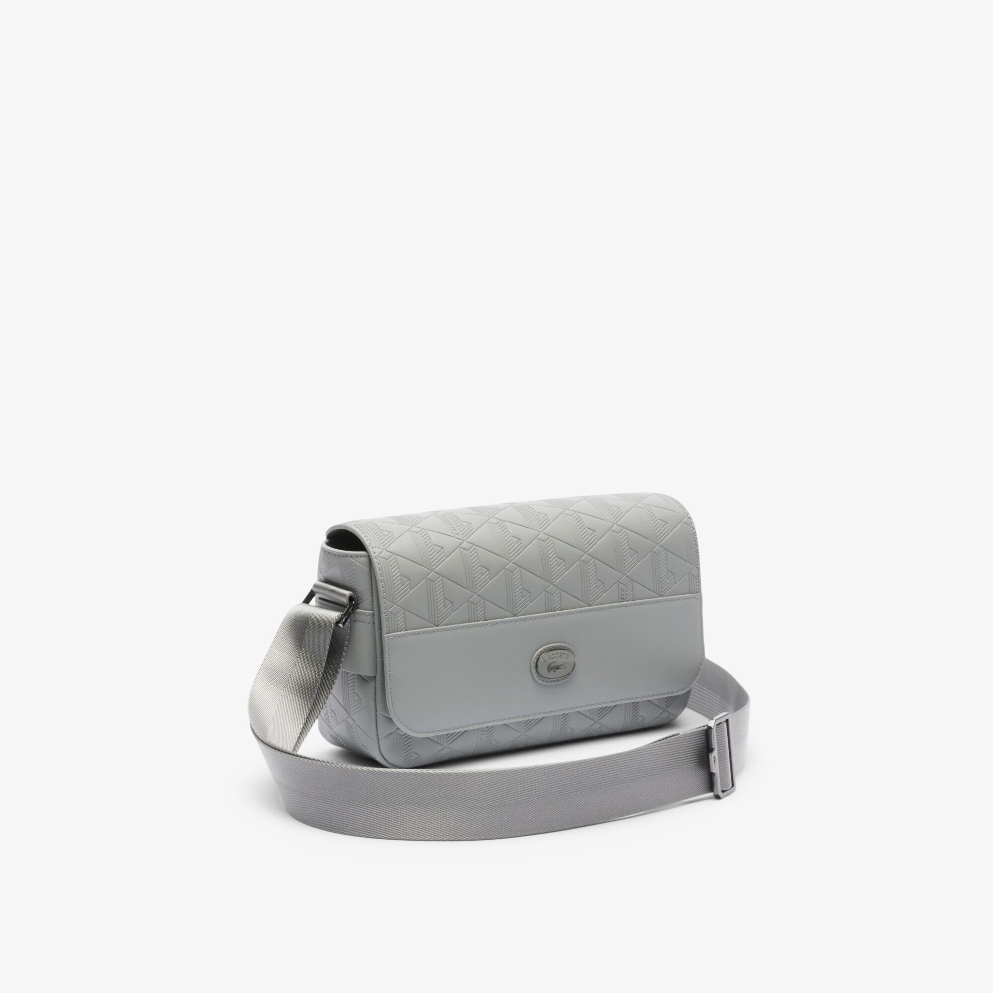 Unisex Monogram Gri Postacı Çantası