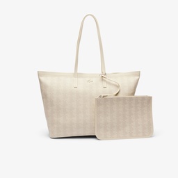 Zely Kadın Monogram Bej Omuz Çantası Bej