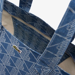 Unisex Monogram Mavi Omuz Çantası Mavi