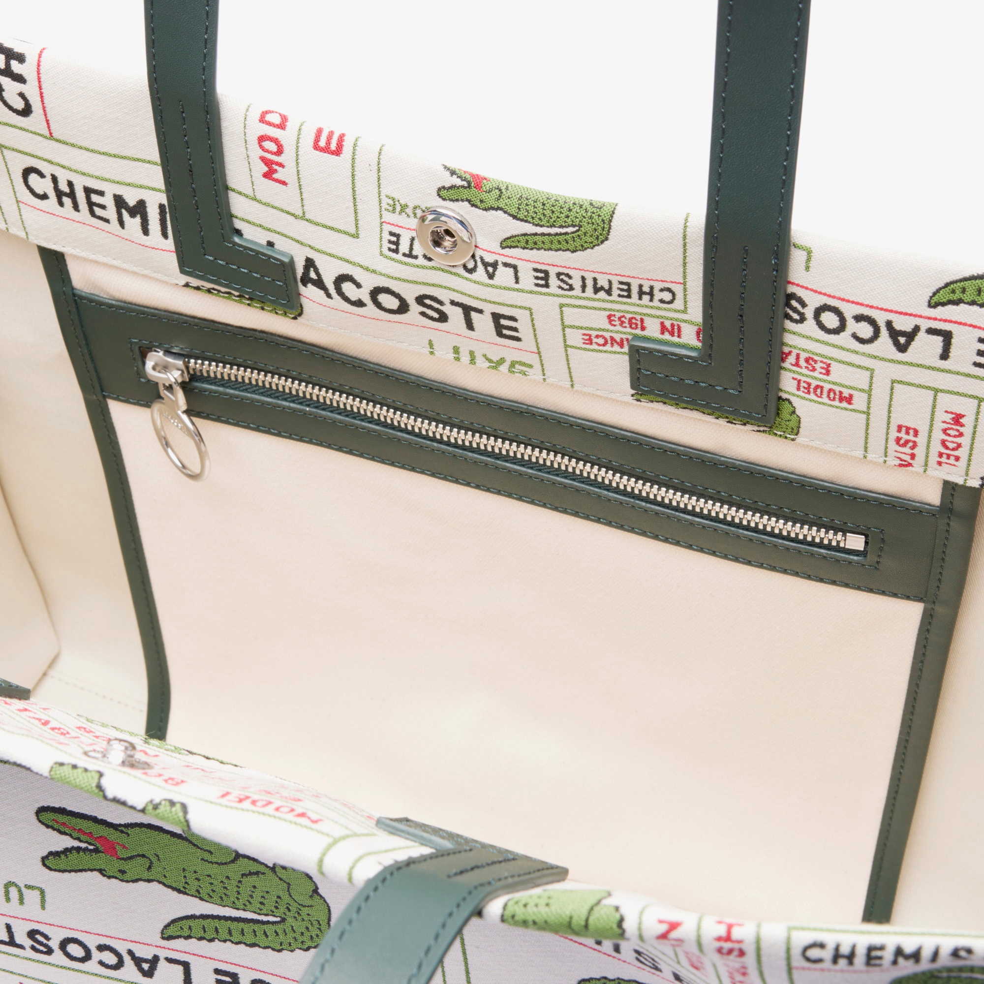 Heritage Unisex Baskılı Bej Omuz Çantası