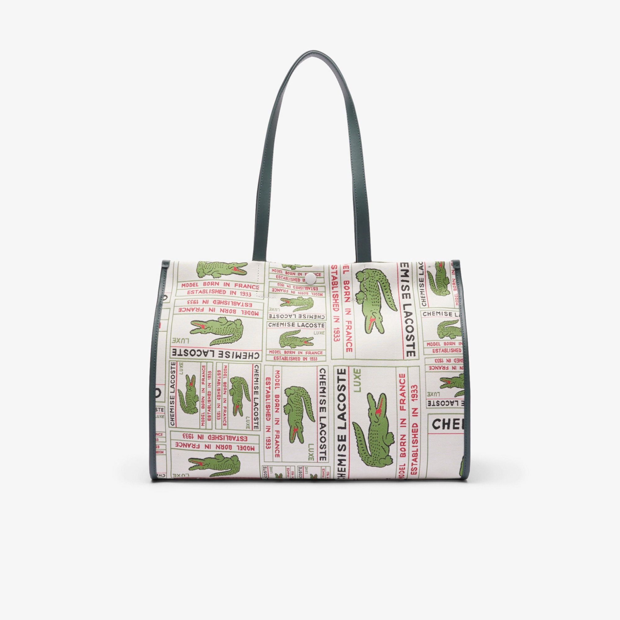 Heritage Unisex Baskılı Bej Omuz Çantası