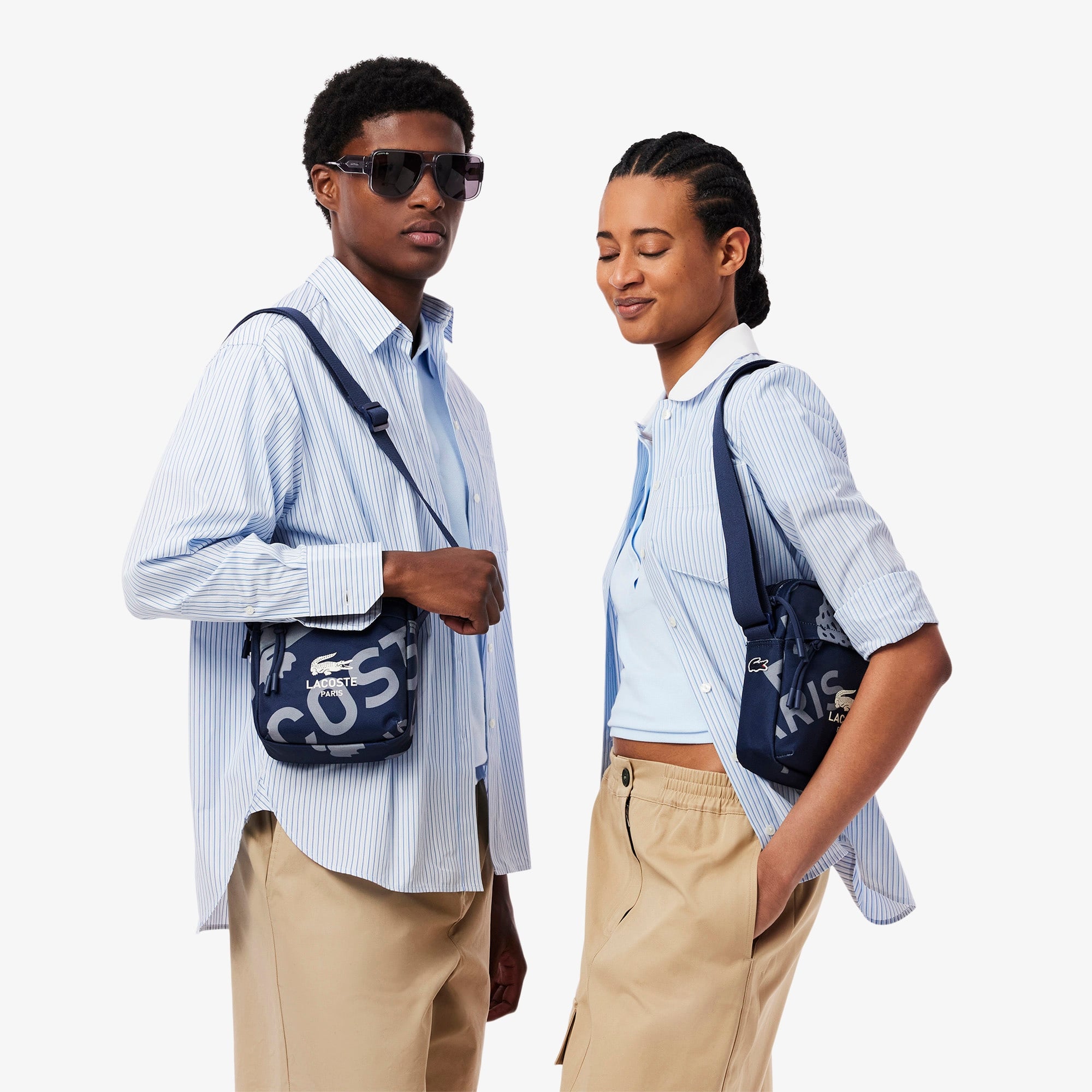 Neocroc Unisex Baskılı Lacivert Postacı Çantası