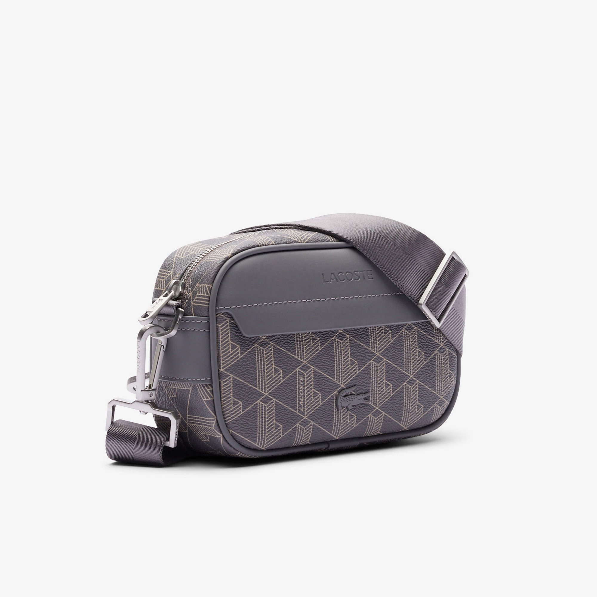 The Blend Erkek Monogram Gri Postacı Çantası