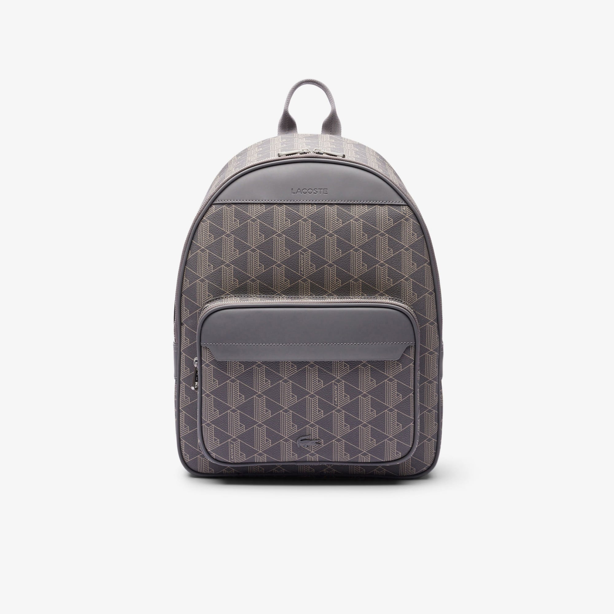 Lacoste The Blend Erkek Monogram Gri Sırt Çantası