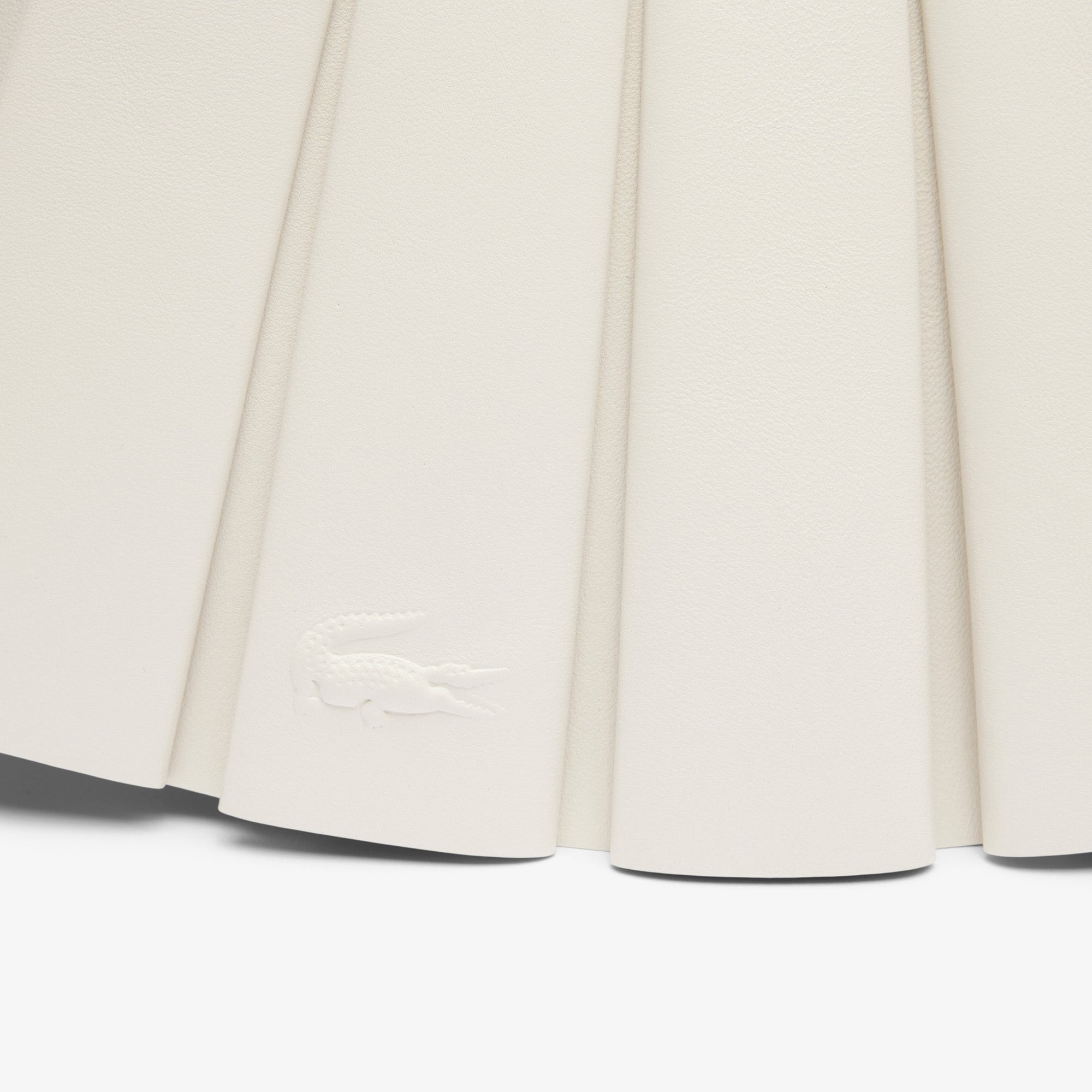 Lacoste Small Lenglen Kadın Deri Bej Omuz Çantası görsel 5