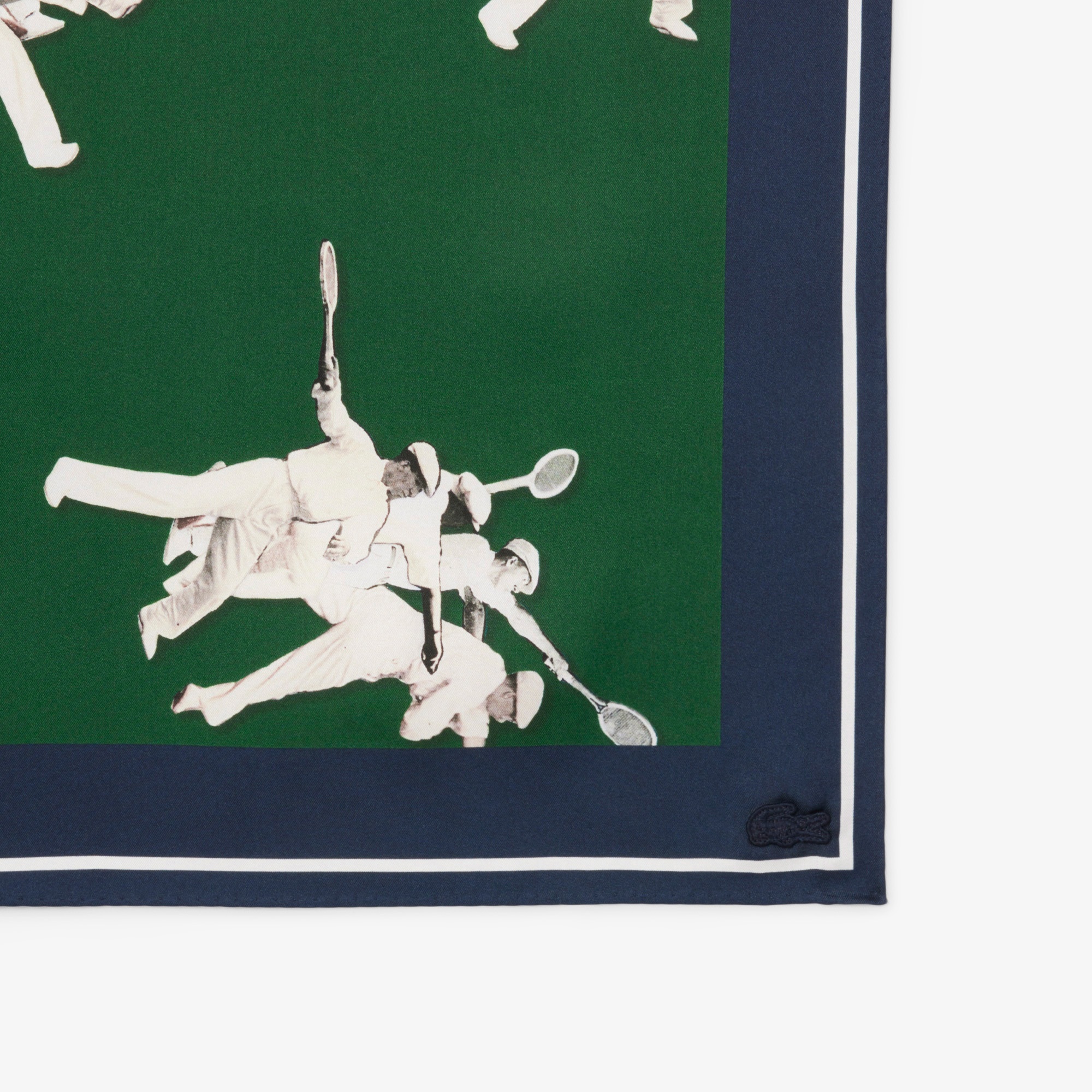 Lacoste Kadın Desenli Yeşil Fular