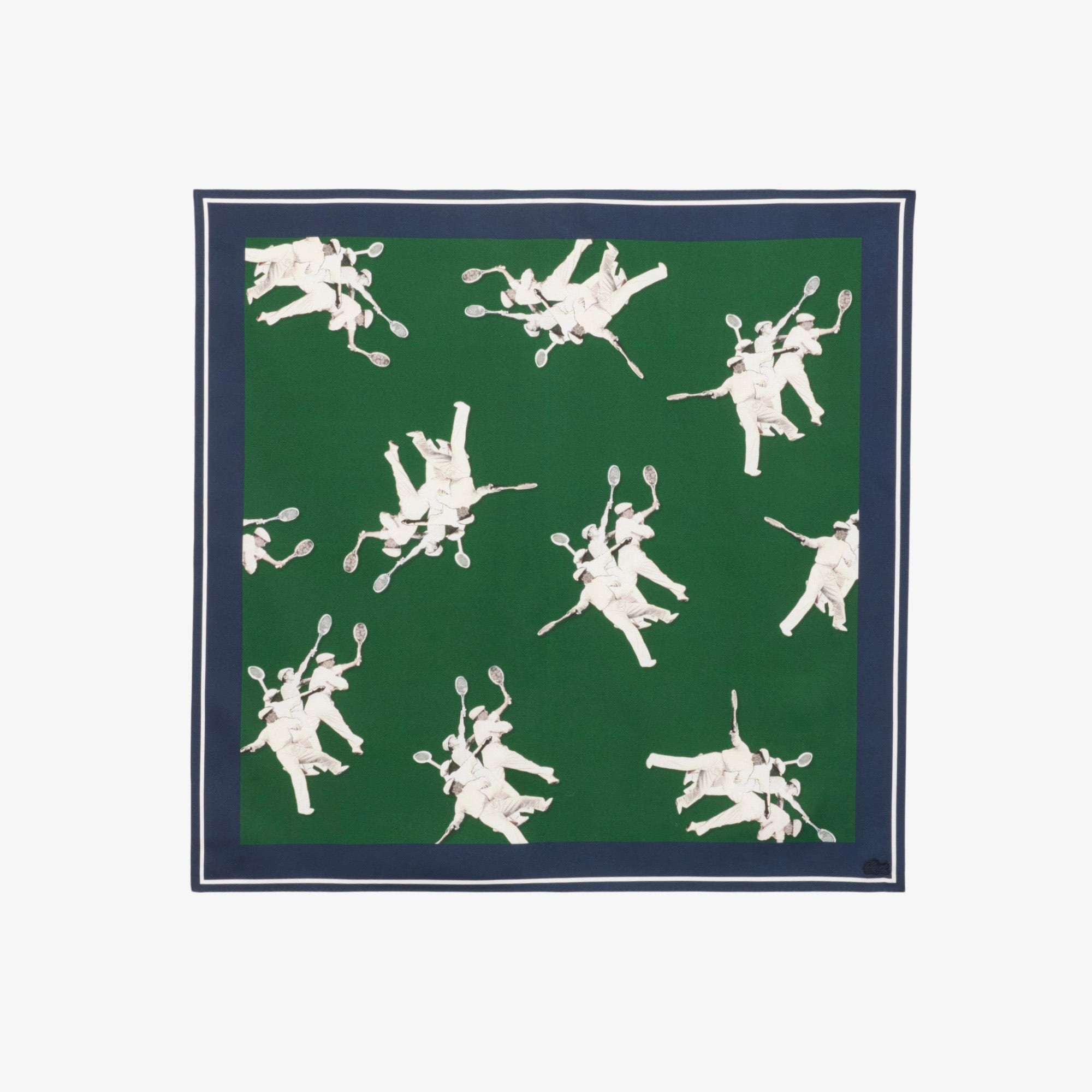 Lacoste Kadın Desenli Yeşil Fular