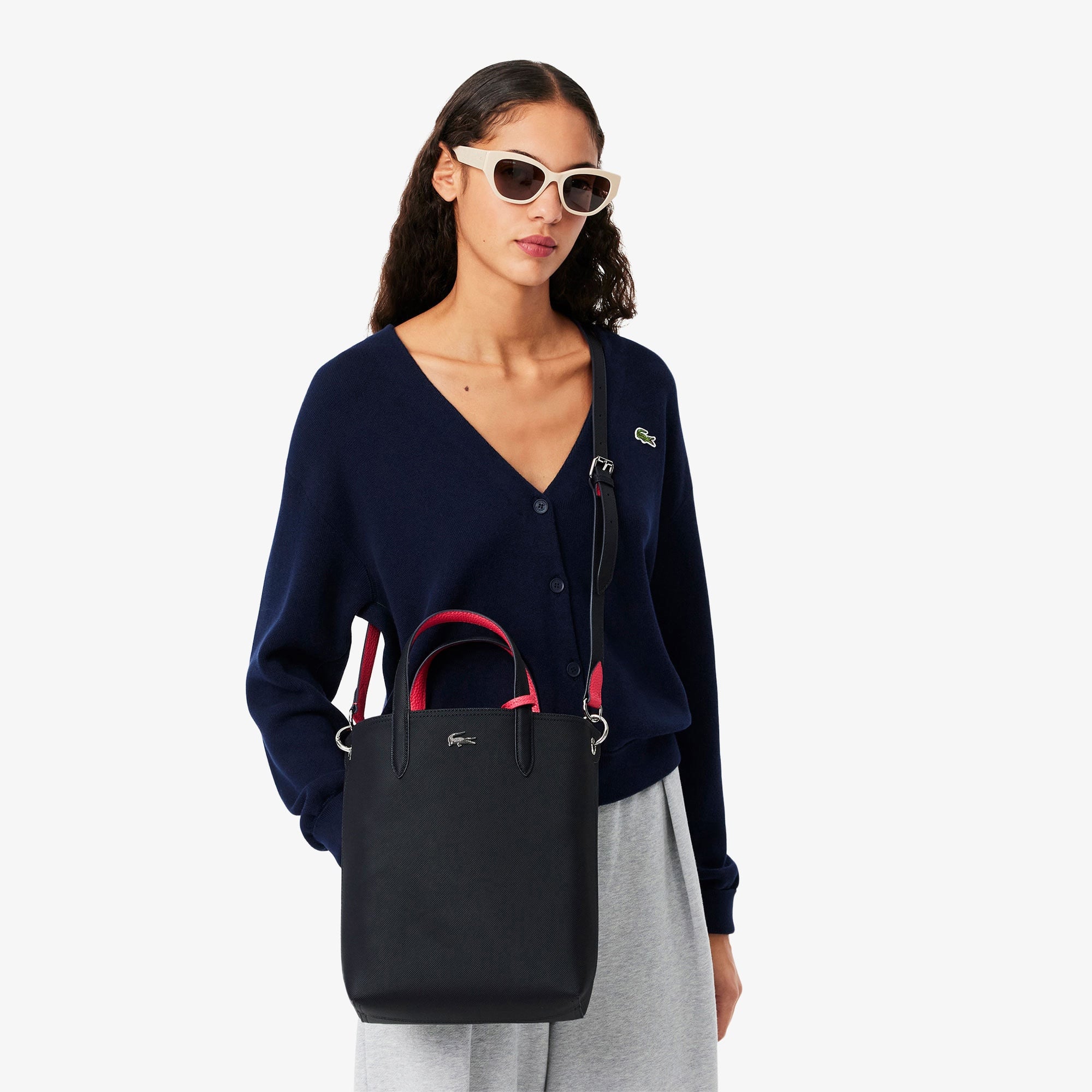 Anna Kadın Çift Taraflı Lacivert Omuz Çantası