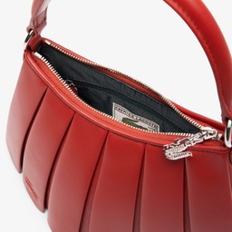 Small Lenglen Kadın Deri Bordo Omuz Çantası Bordo