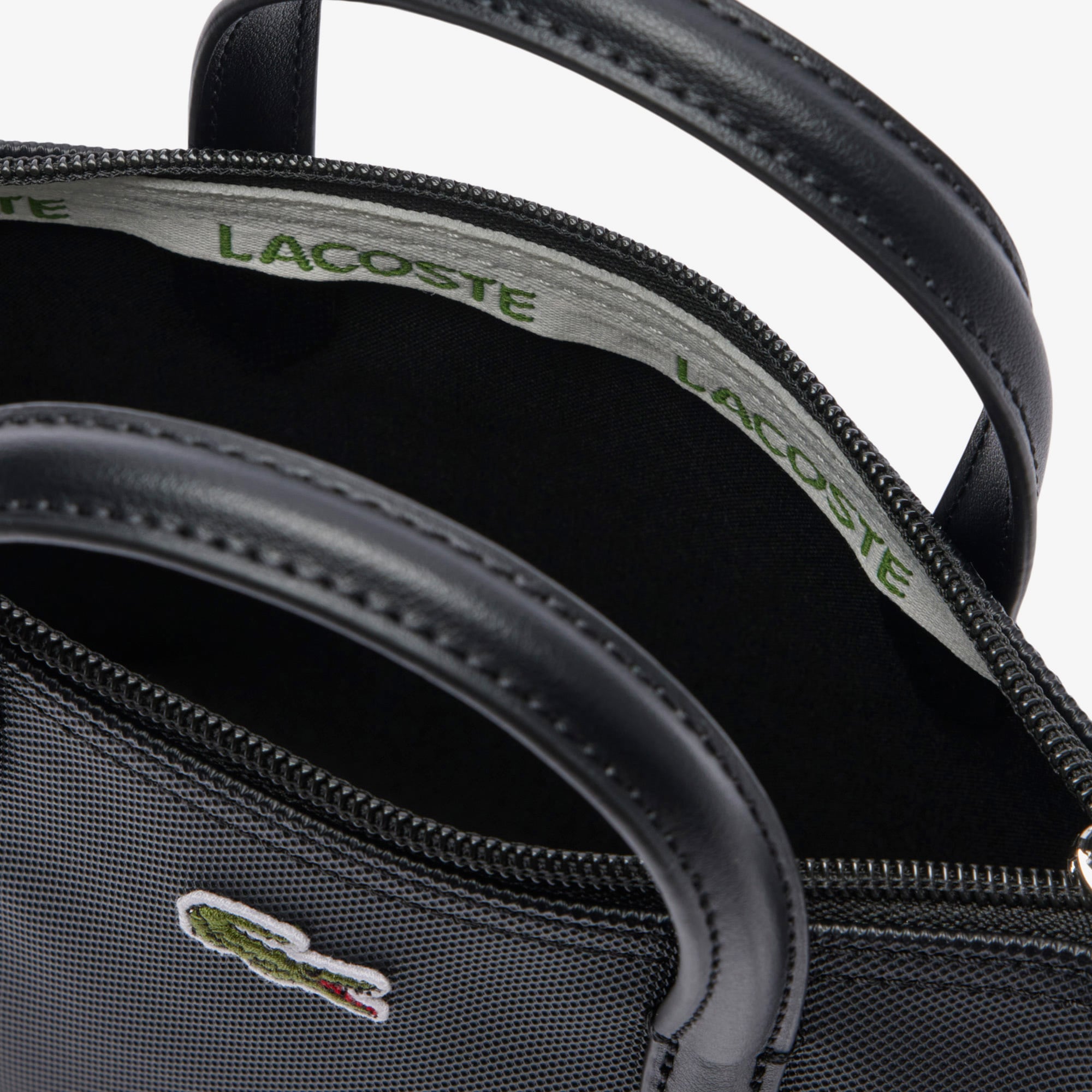 Lacoste Mini L.12.12 Kadın Siyah Postacı Çantası görsel 5