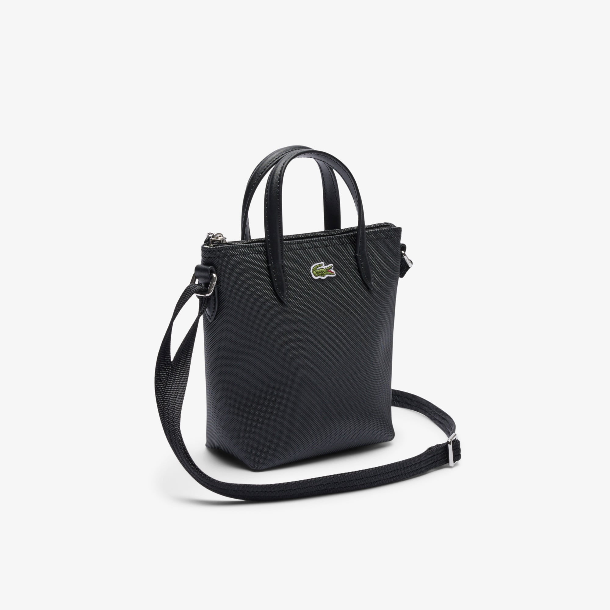 Lacoste Mini L.12.12 Kadın Siyah Postacı Çantası görsel 2