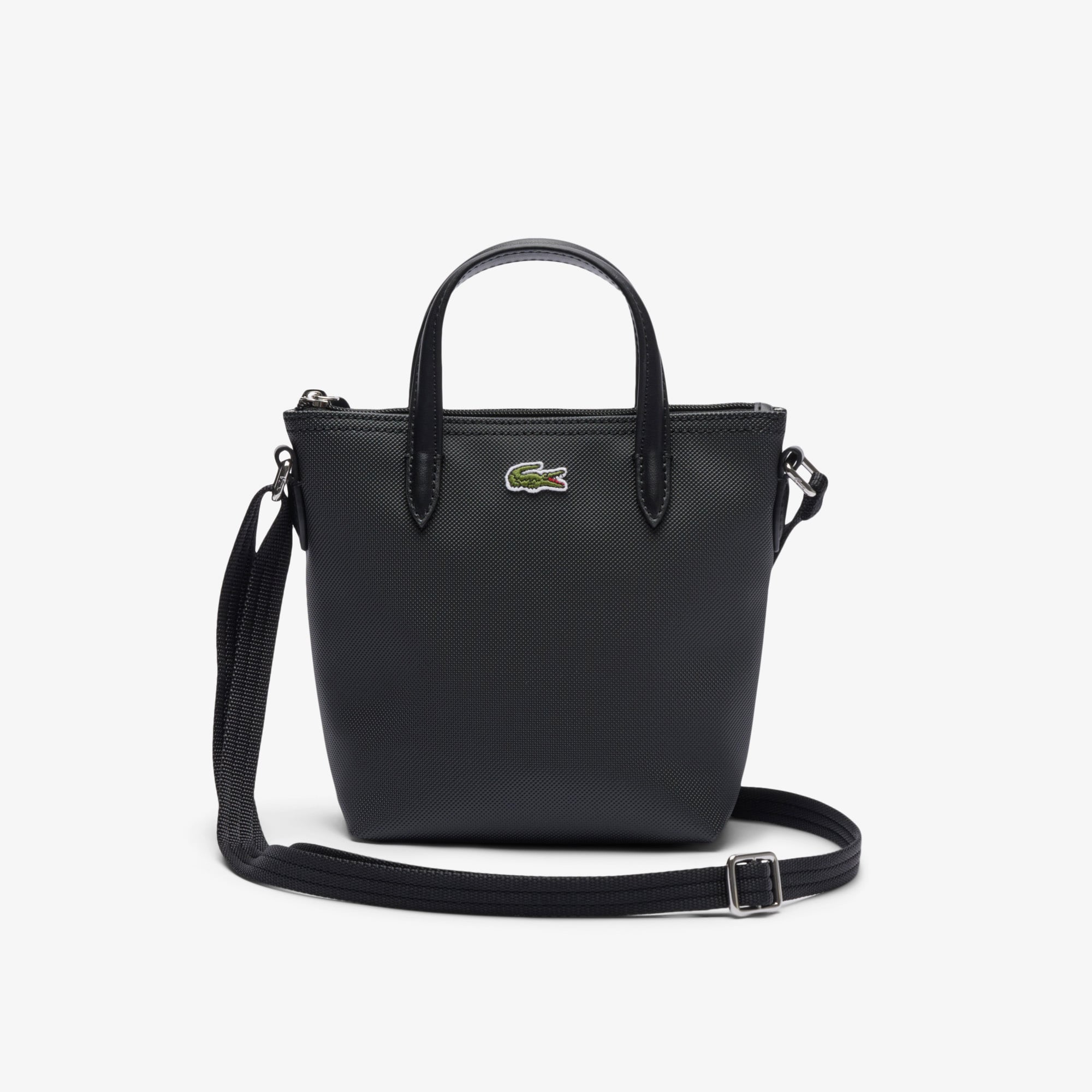 Lacoste Mini L.12.12 Kadın Siyah Postacı Çantası