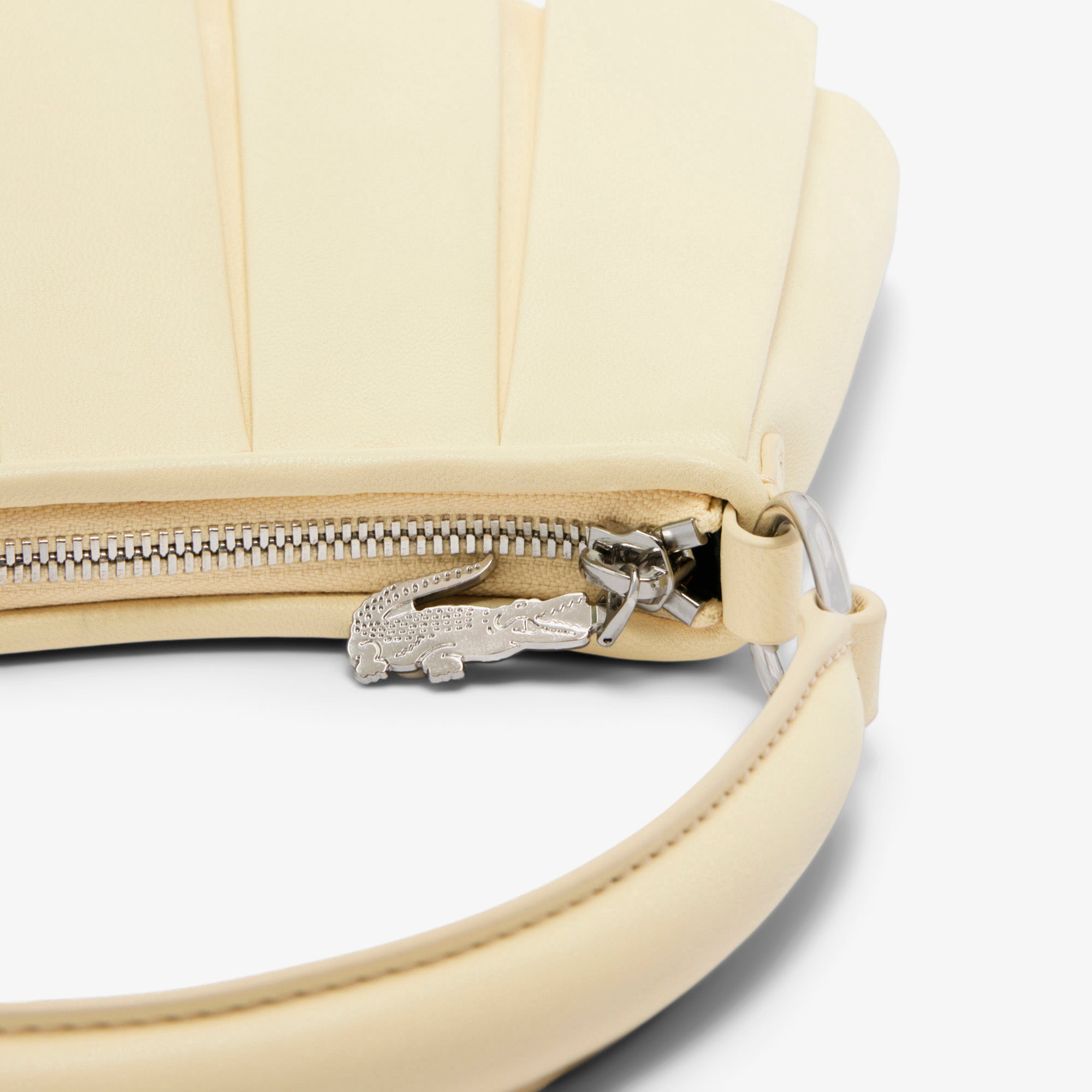 Lacoste Small Lenglen Kadın Deri Sarı Omuz Çantası görsel 6
