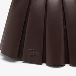 Small Lenglen Kadın Deri Koyu Kahverengi Omuz Çantası Kahverengi