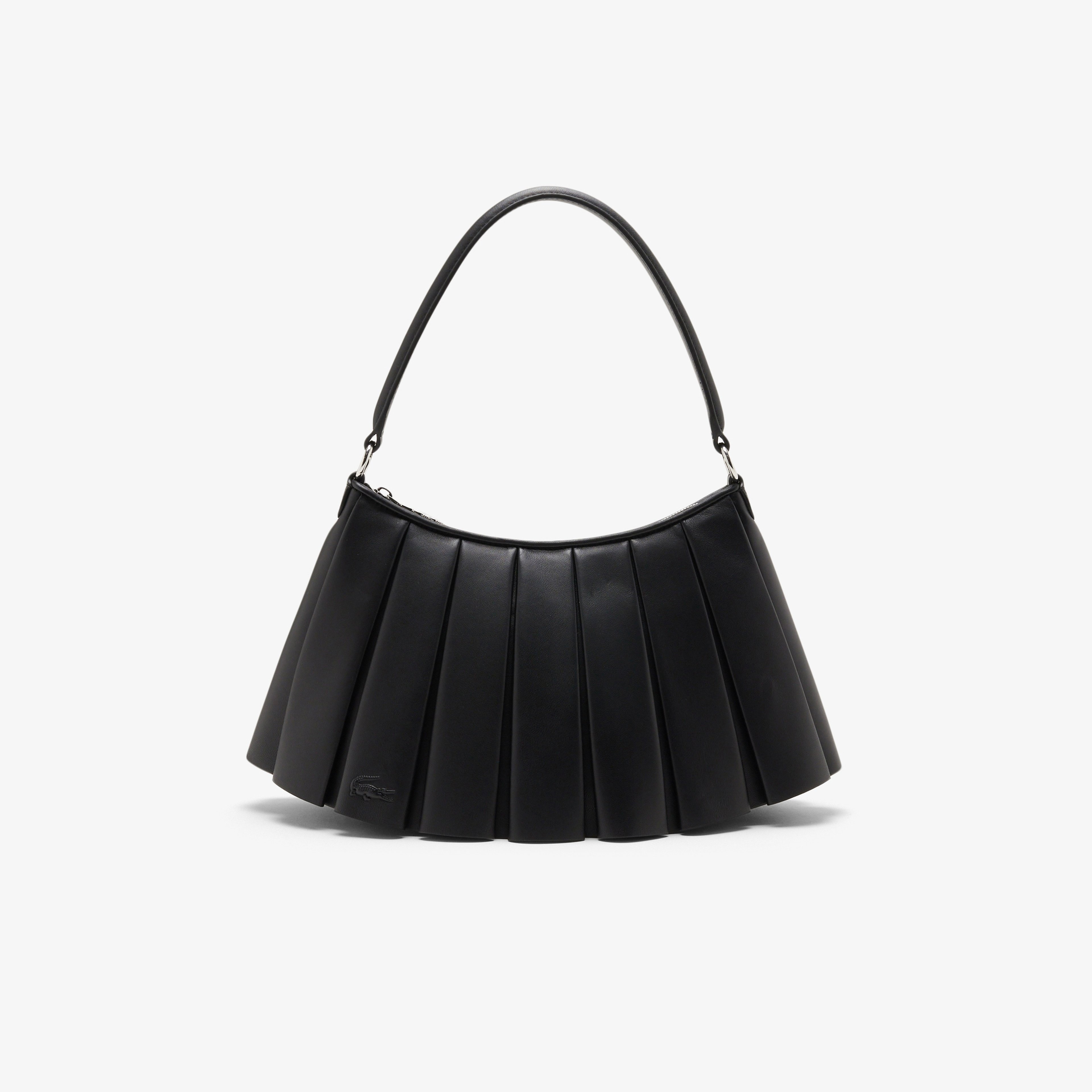 Medium Lenglen Kadın Deri Siyah Omuz Çantası