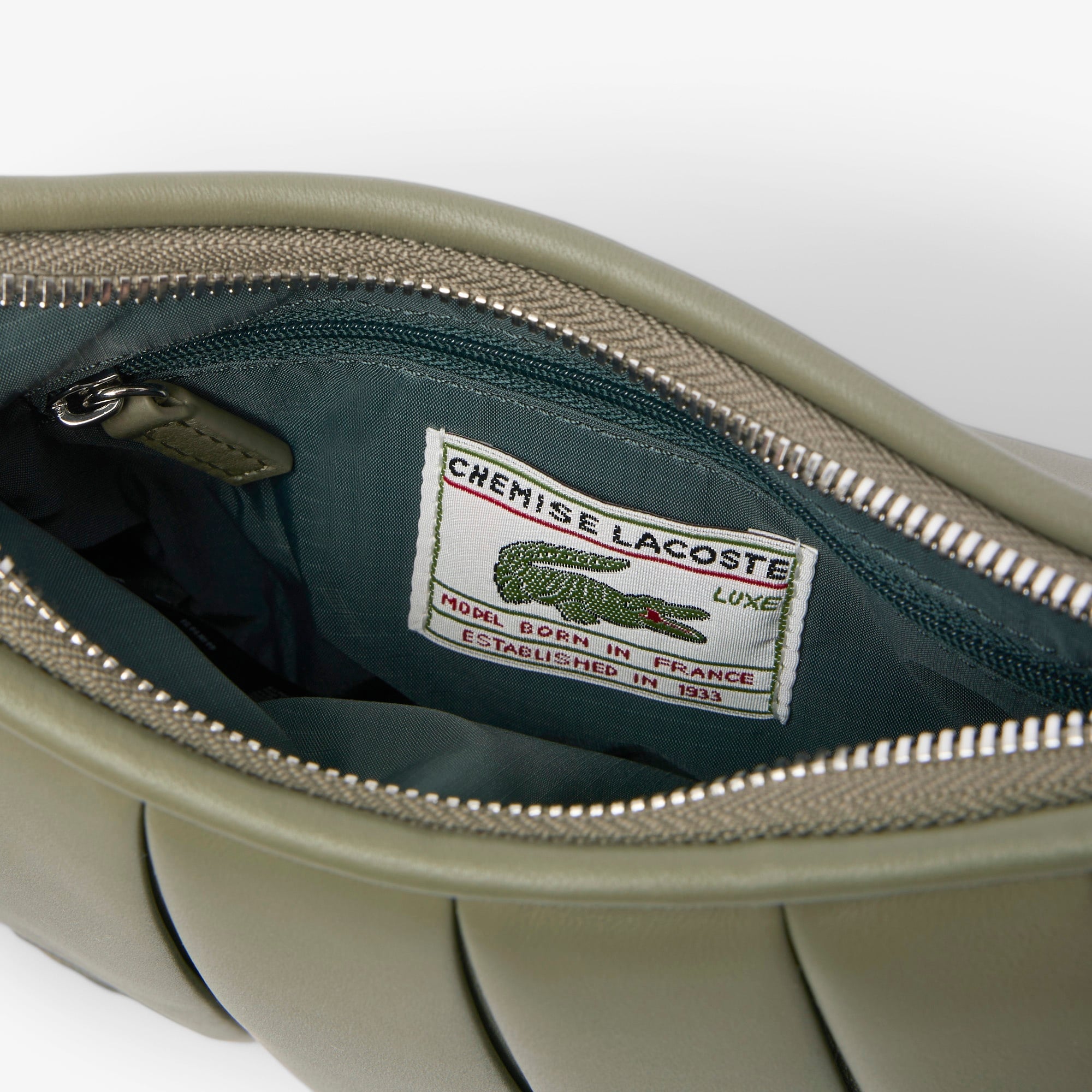 Small Lenglen Kadın Deri Haki Omuz Çantası