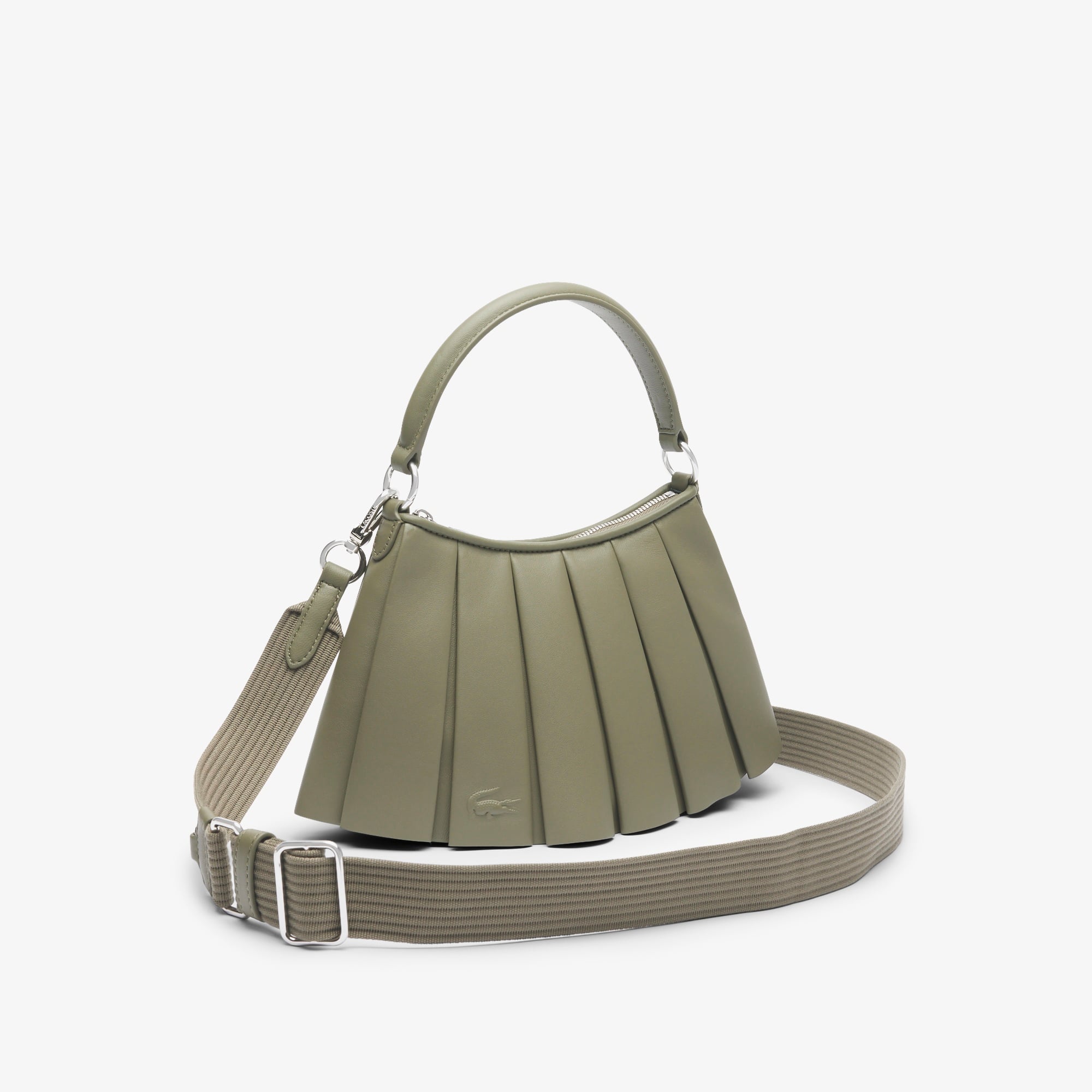 Small Lenglen Kadın Deri Haki Omuz Çantası