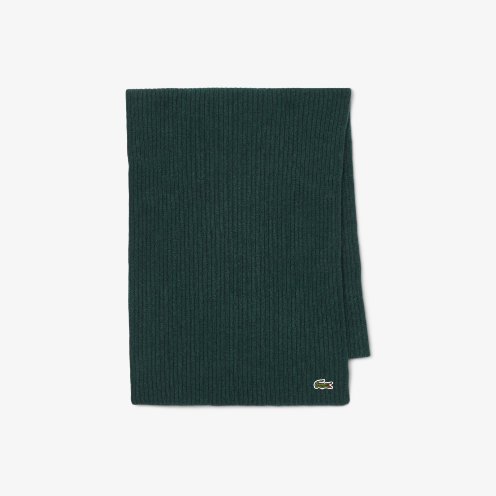 Unisex Yün Koyu Yeşil Atkı