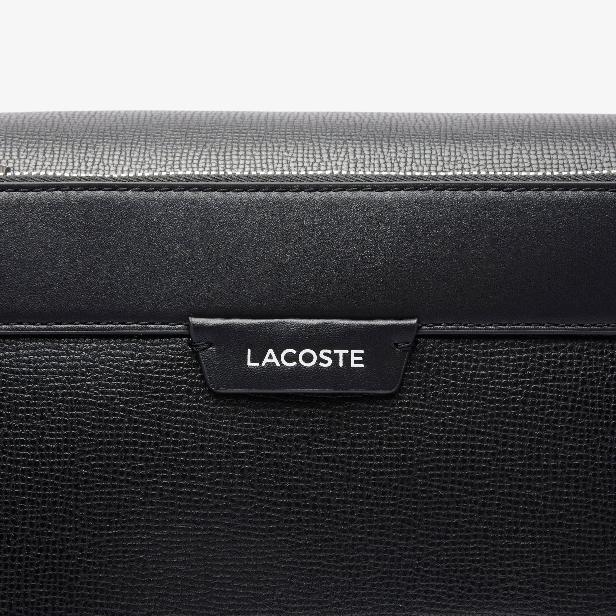 Lacoste Erkek Deri Siyah Omuz Çantası görsel 5