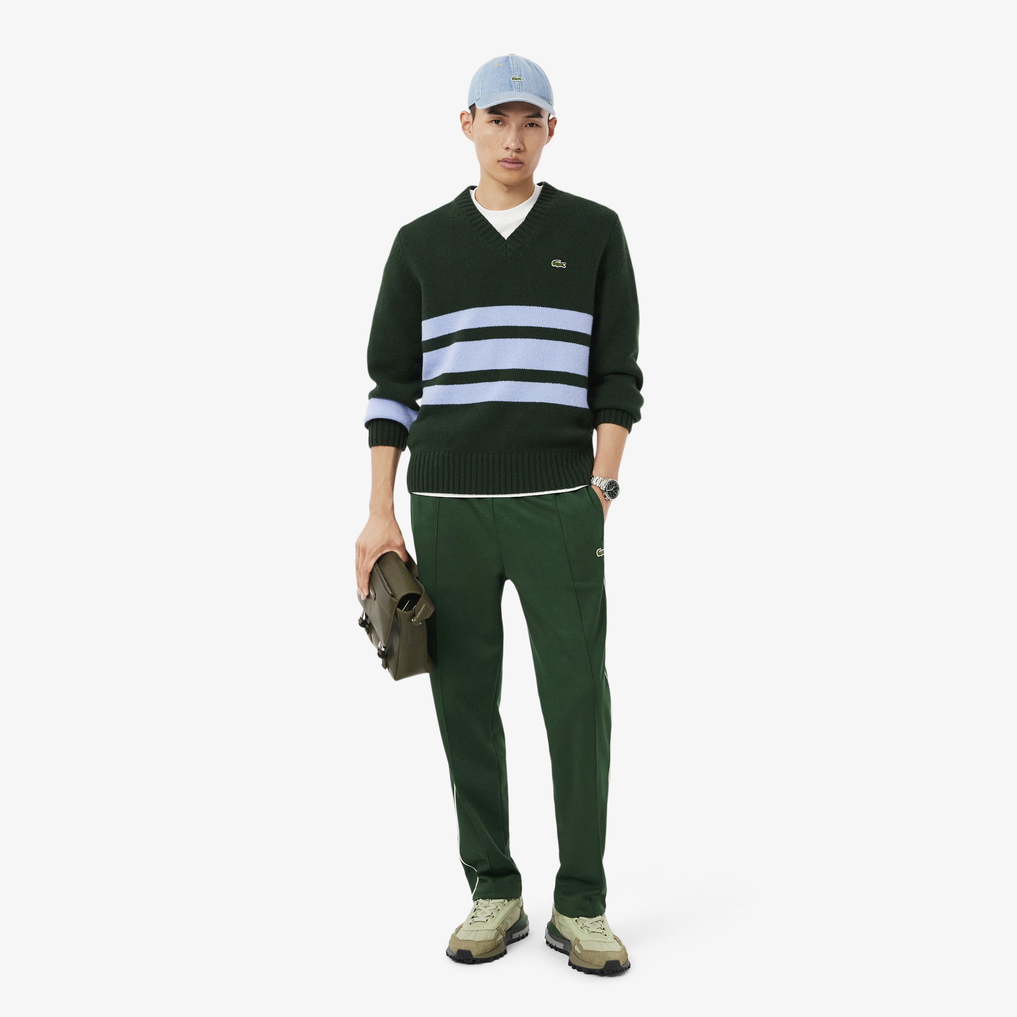 Erkek Deri Yeşil Omuz Çantası