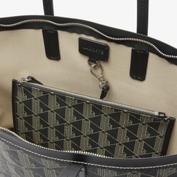 Zely Kadın Monogram Siyah Omuz Çantası Siyah