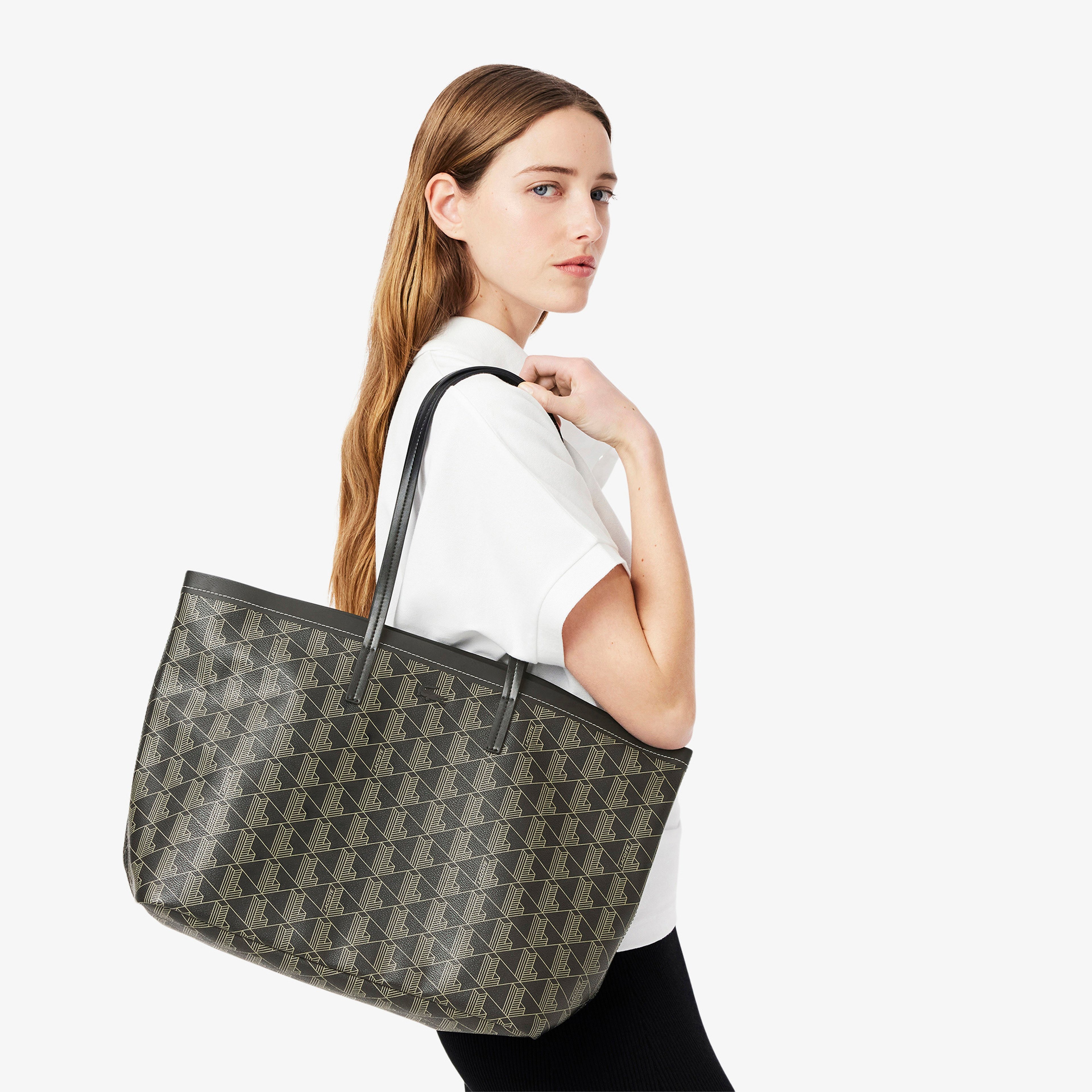 Zely Kadın Monogram Siyah Omuz Çantası