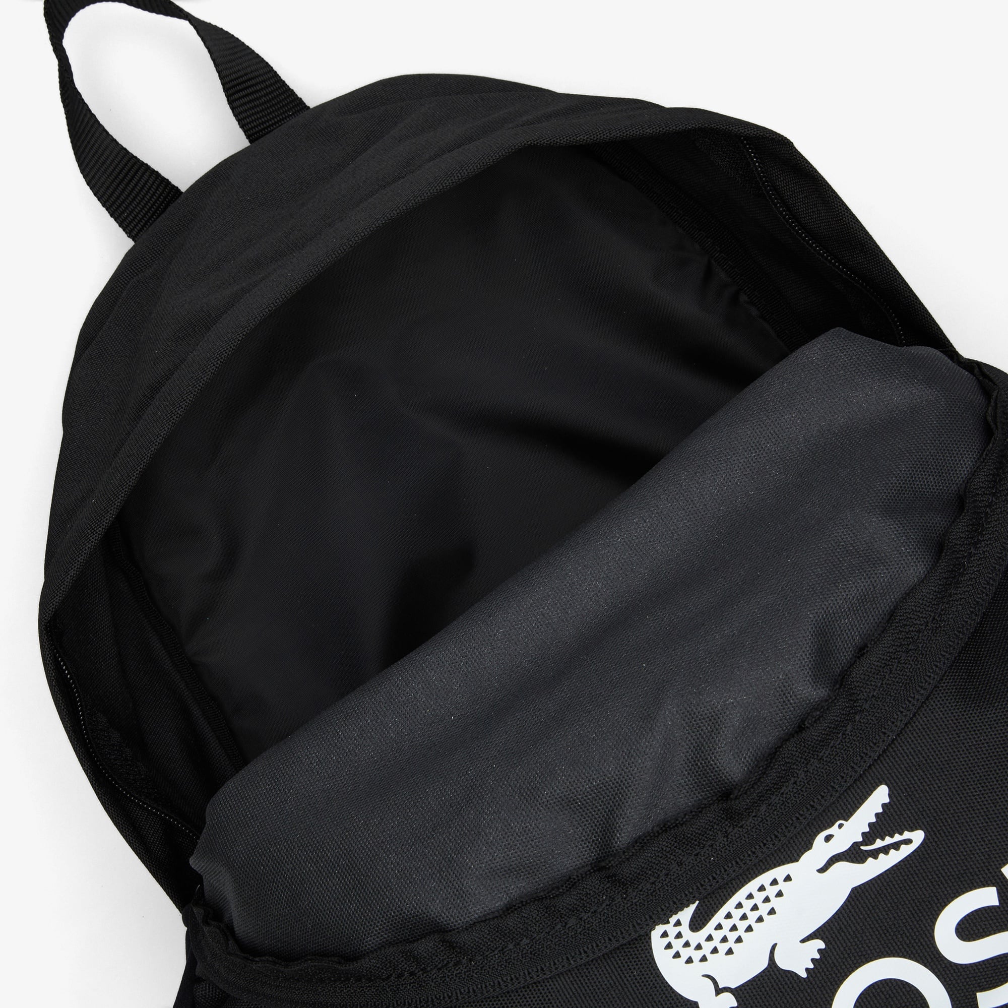 Erkek Baskılı Siyah Sırt Çantası