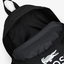 Erkek Baskılı Siyah Sırt Çantası Siyah