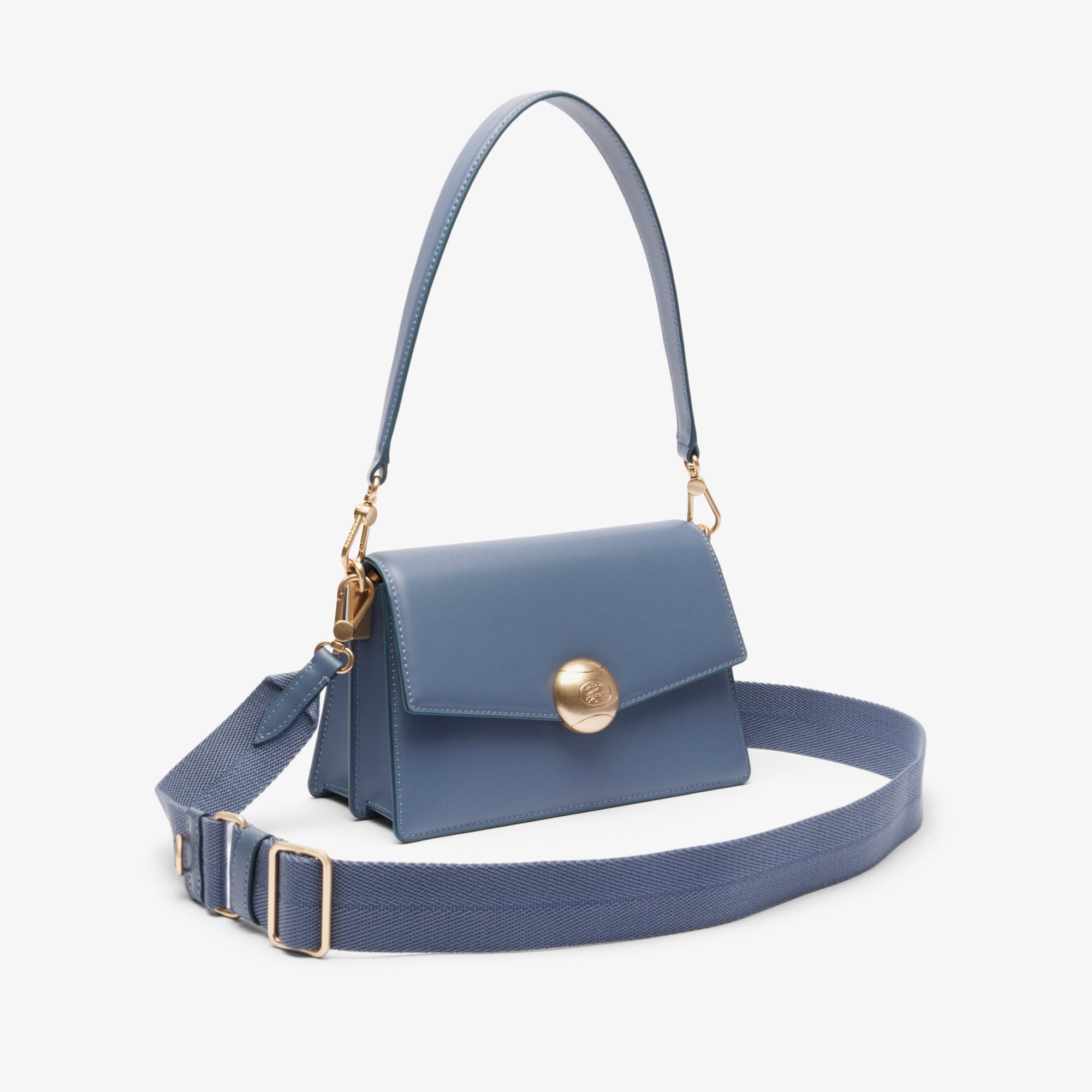 Tennis Bliss Kadın Deri Mavi Omuz Çantası