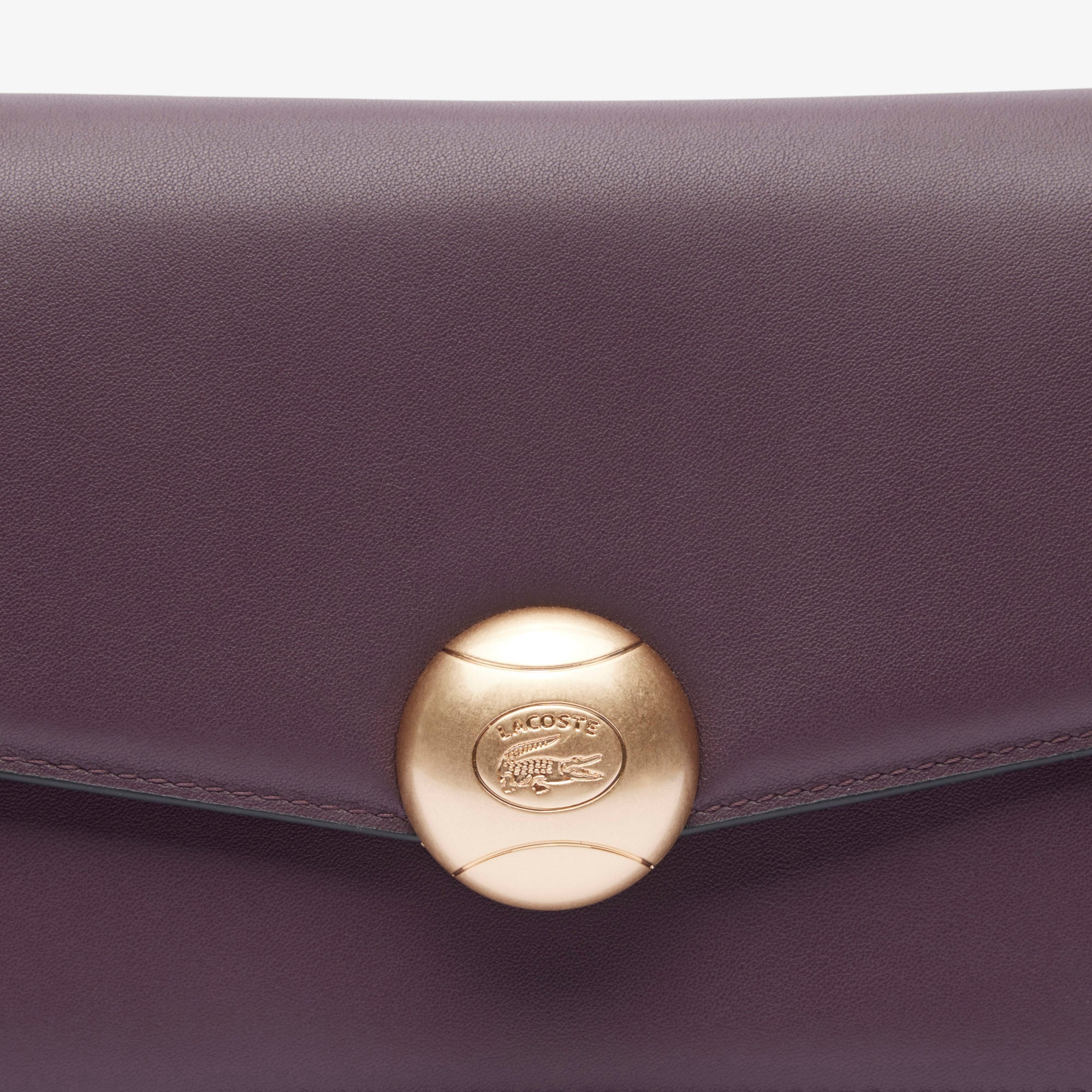 Lacoste Tennis Bliss Kadın Deri Bordo Omuz Çantası görsel 5