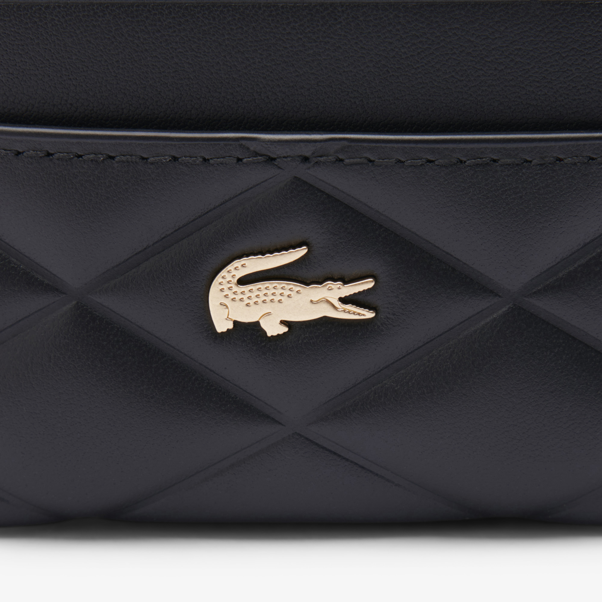 Lacoste Crocodelle Kadın Deri Siyah Kartlık görsel 3
