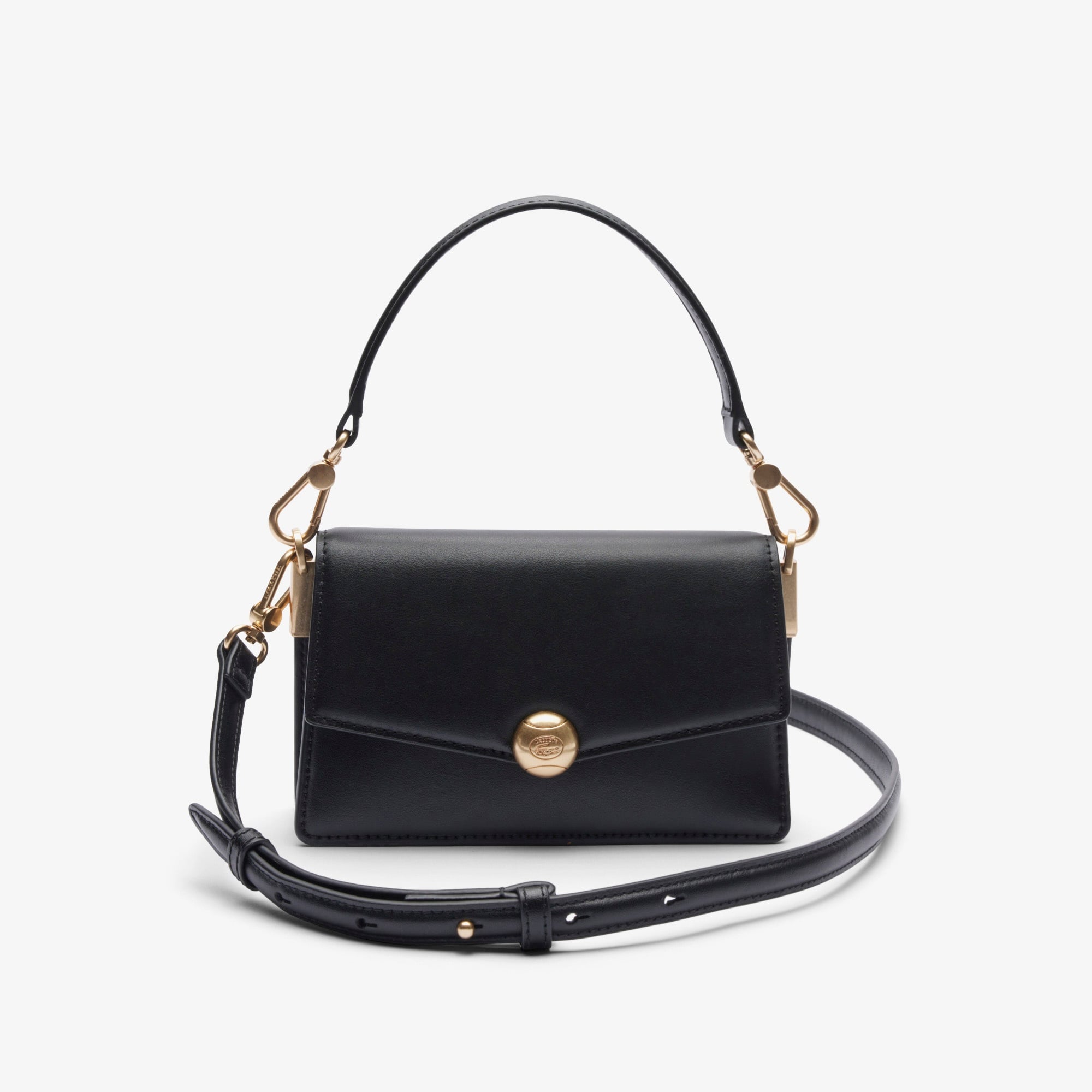 Small Tennis Bliss Kadın Deri Siyah Omuz Çantası