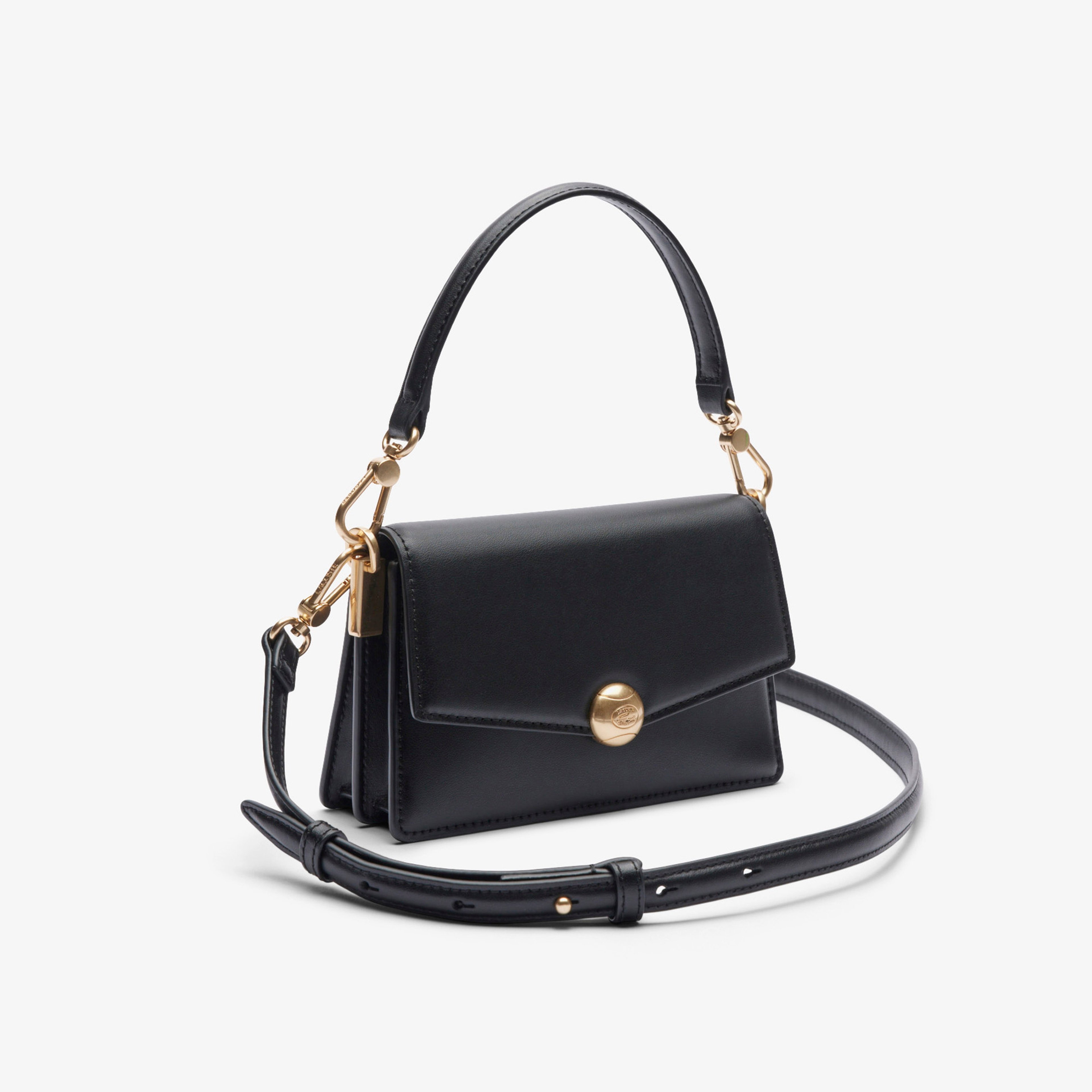 Small Tennis Bliss Kadın Deri Siyah Omuz Çantası