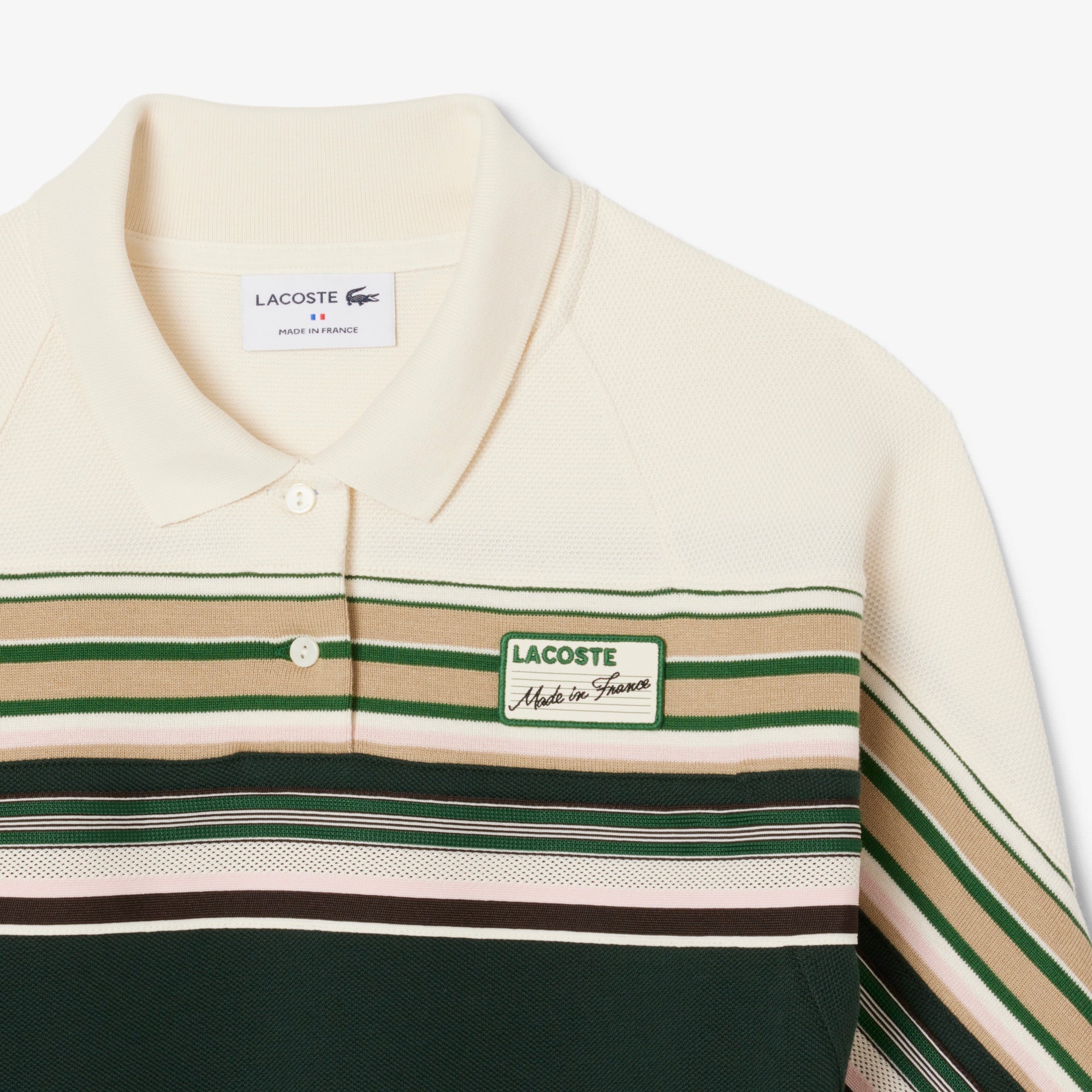 Kadın Slim Fit Uzun Kollu Polo Yaka Renk Bloklu Koyu Yeşil Elbise