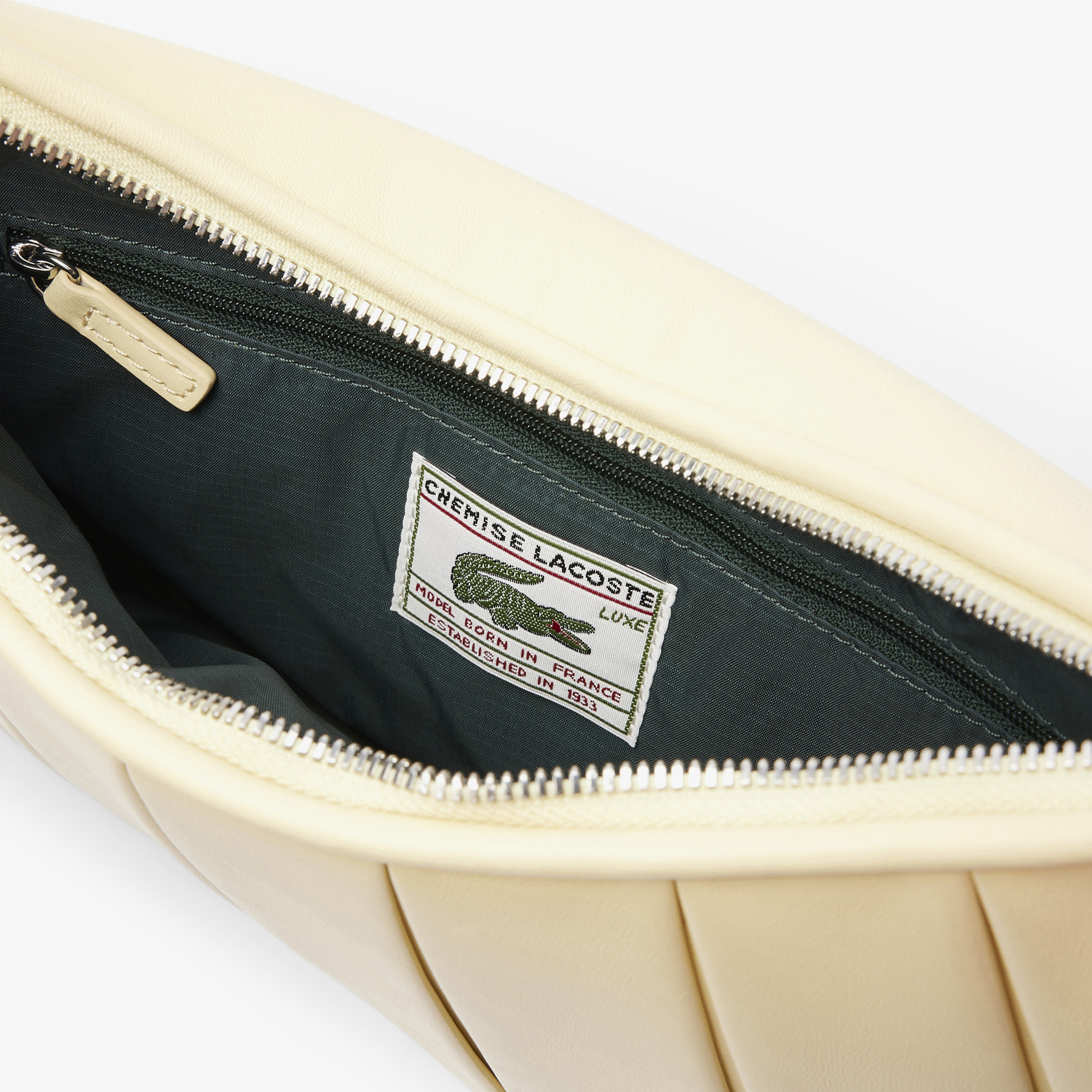 Lacoste Medium Lenglen Kadın Deri Sarı Omuz Çantası görsel 4