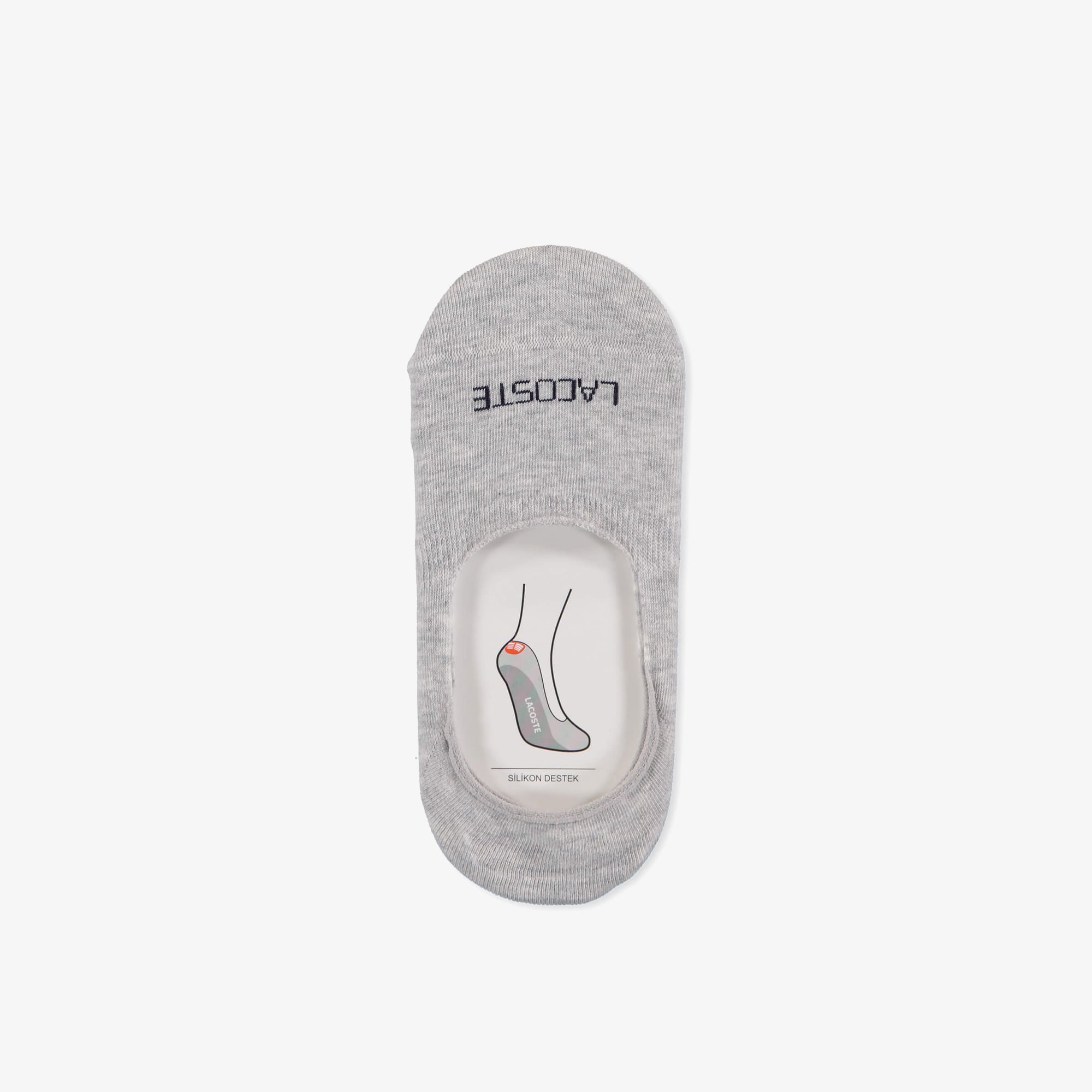 Lacoste Unisex 2'li Gri Çorap görsel 3