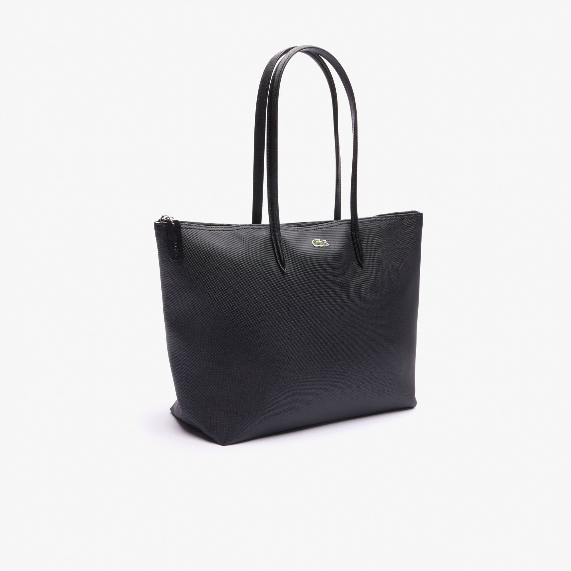 Large L.12.12 Kadın Siyah Omuz Çantası