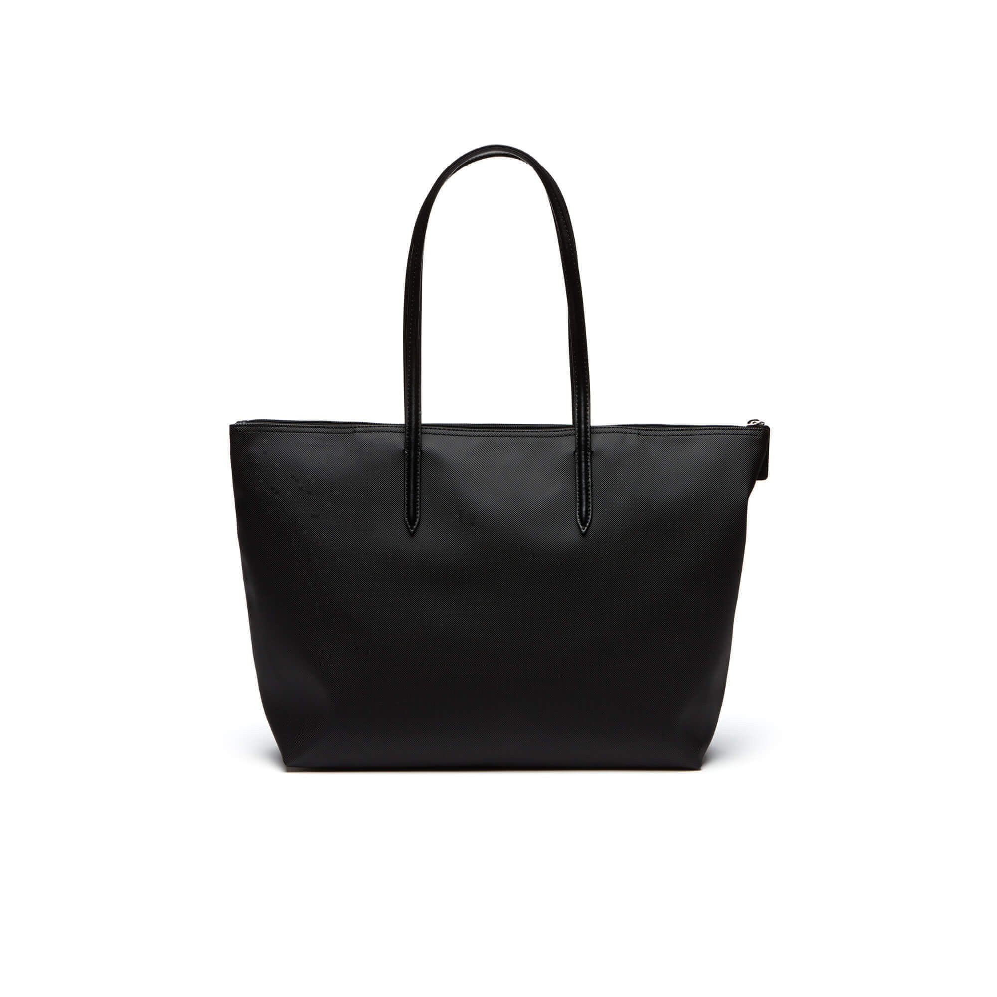 Large L.12.12 Kadın Siyah Omuz Çantası