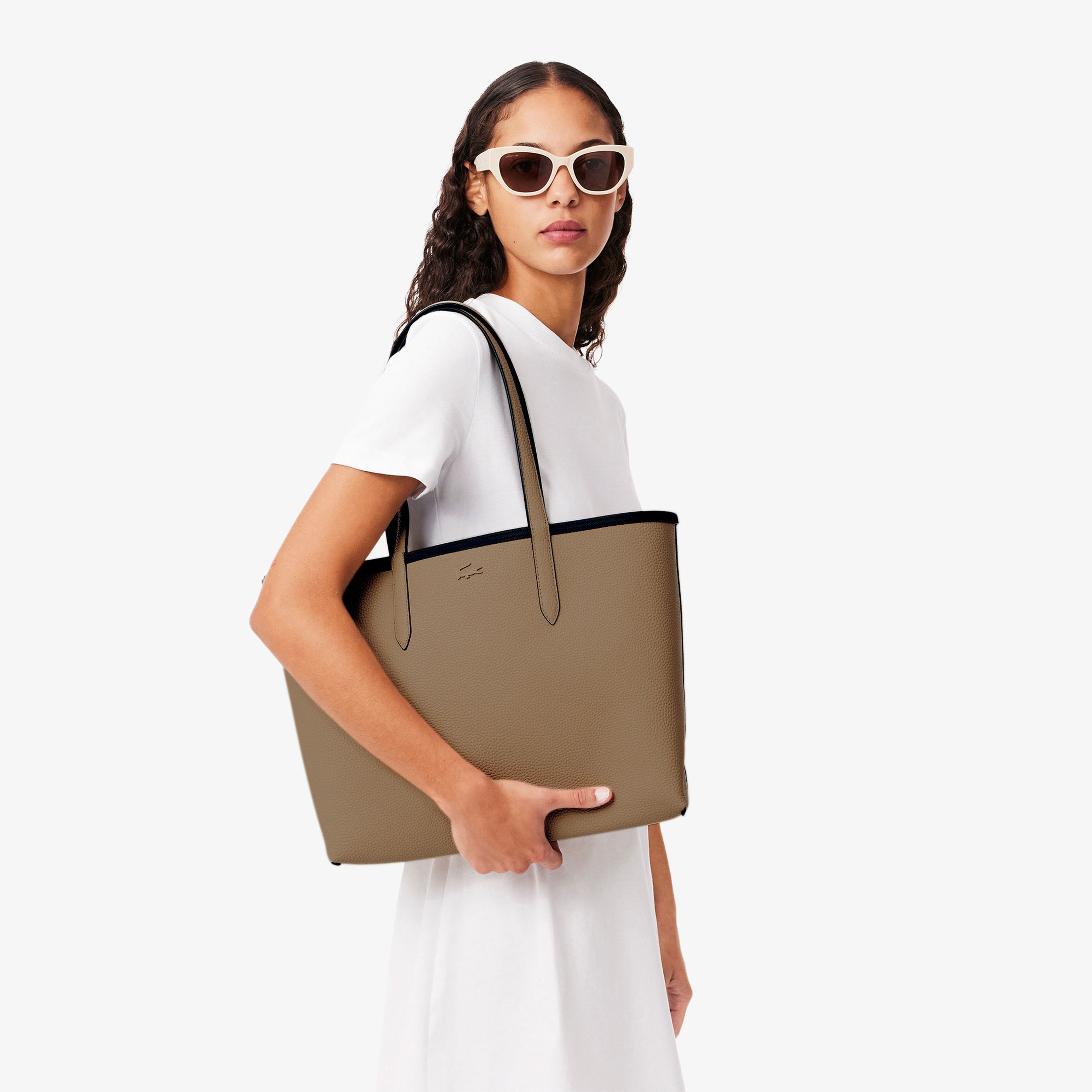 Anna Kadın Çift Taraflı Siyah Omuz Çantası