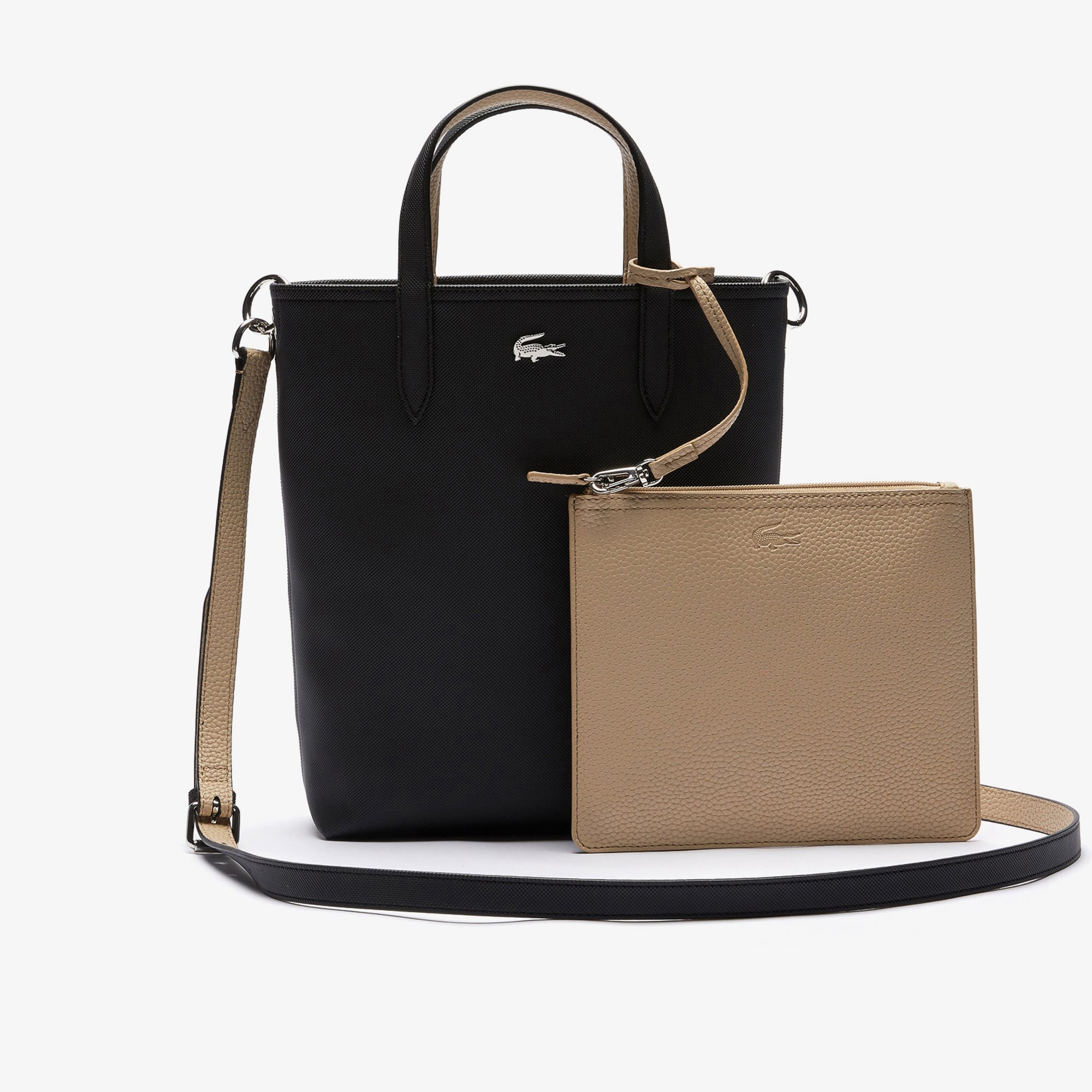 Anna Kadın Çift Taraflı Siyah Omuz Çantası