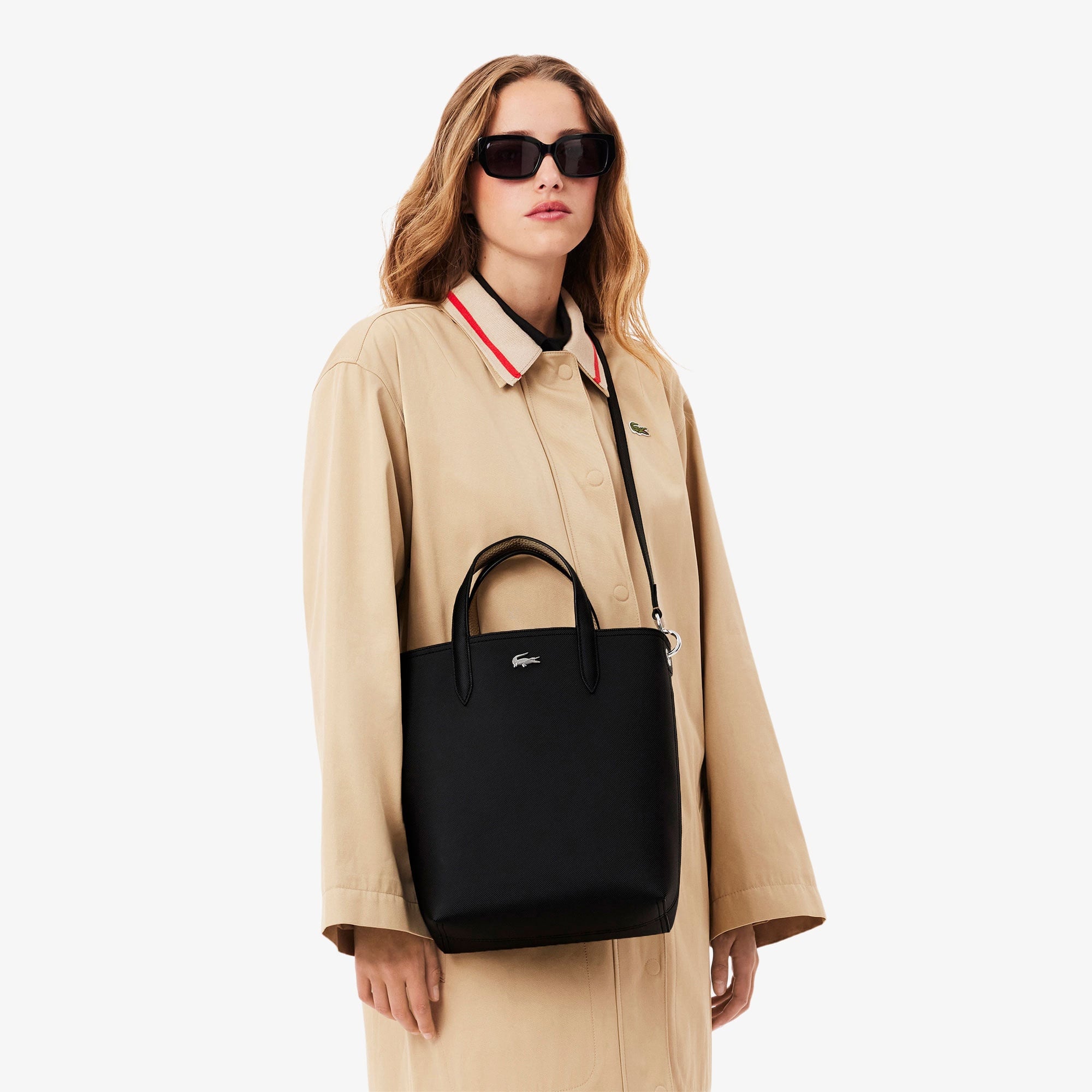 Anna Kadın Çift Taraflı Siyah Omuz Çantası