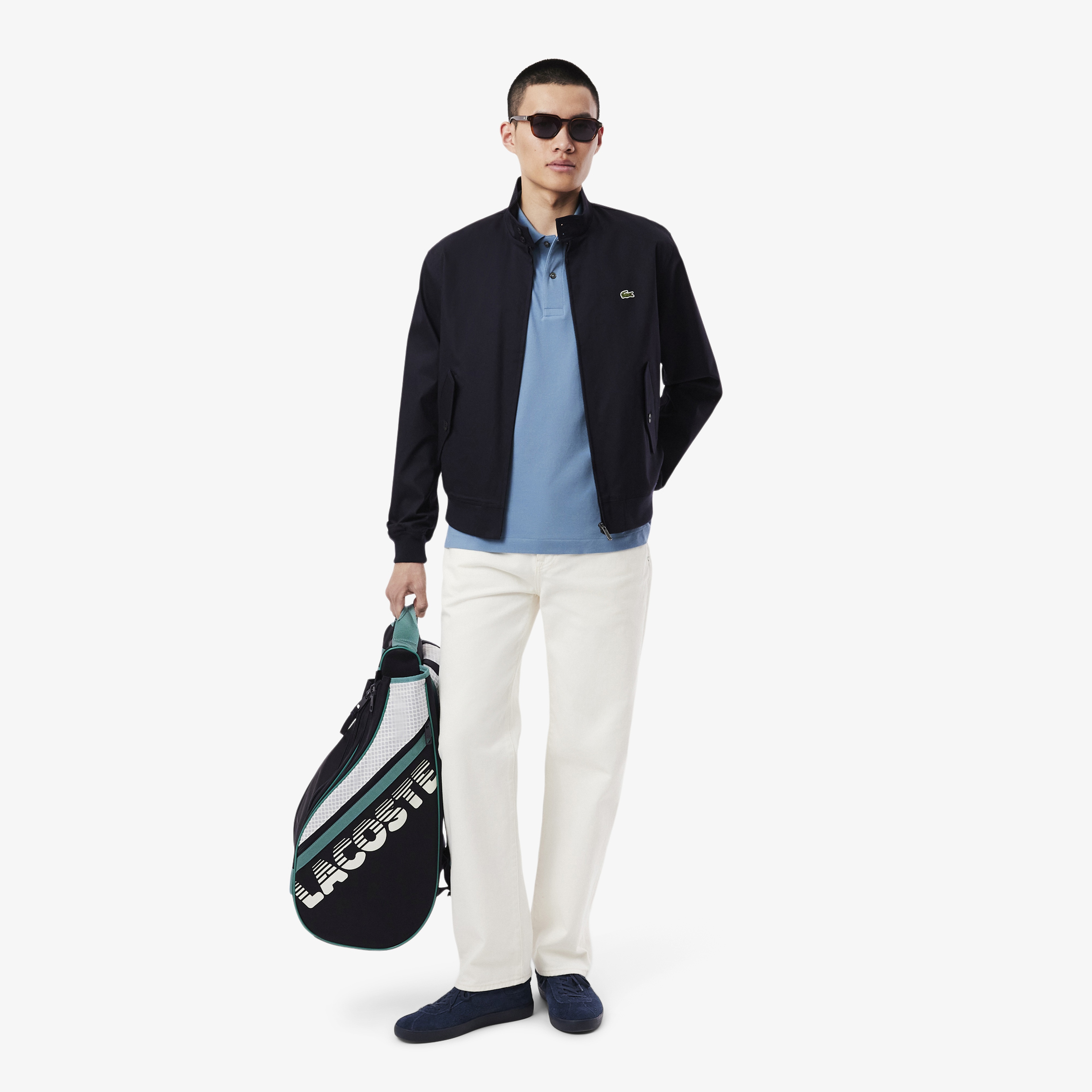 Brewen Erkek Renk Bloklu Lacivert Tenis Çantası