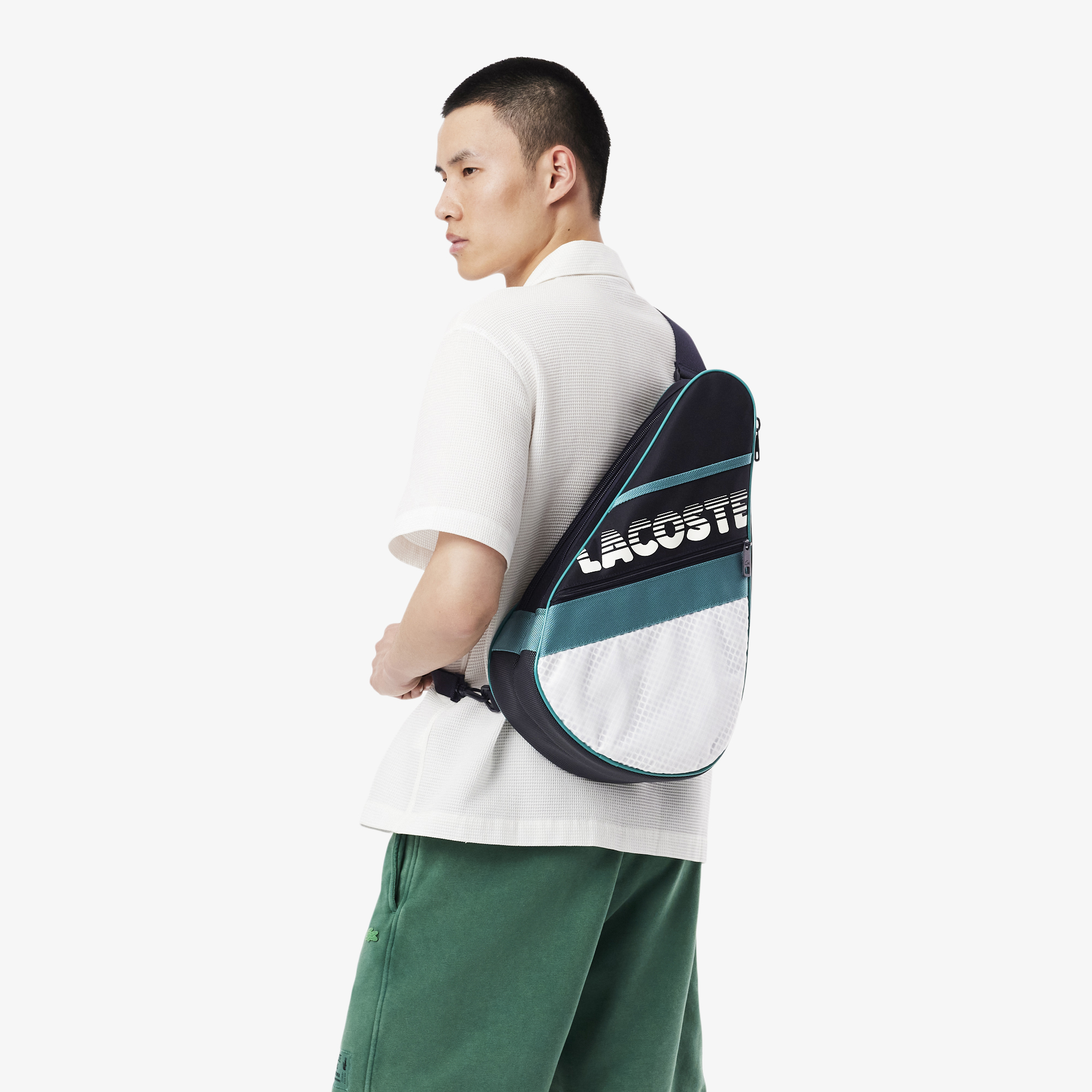 Lacoste Brewen Erkek Renk Bloklu Lacivert Tenis Çantası görsel 7