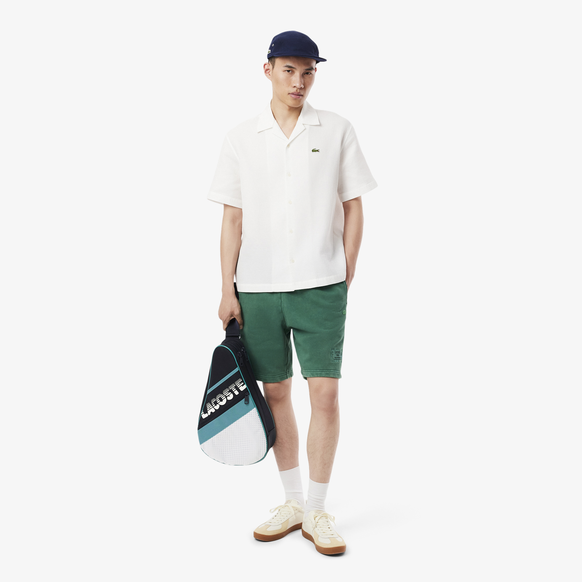 Lacoste Brewen Erkek Renk Bloklu Lacivert Tenis Çantası görsel 8