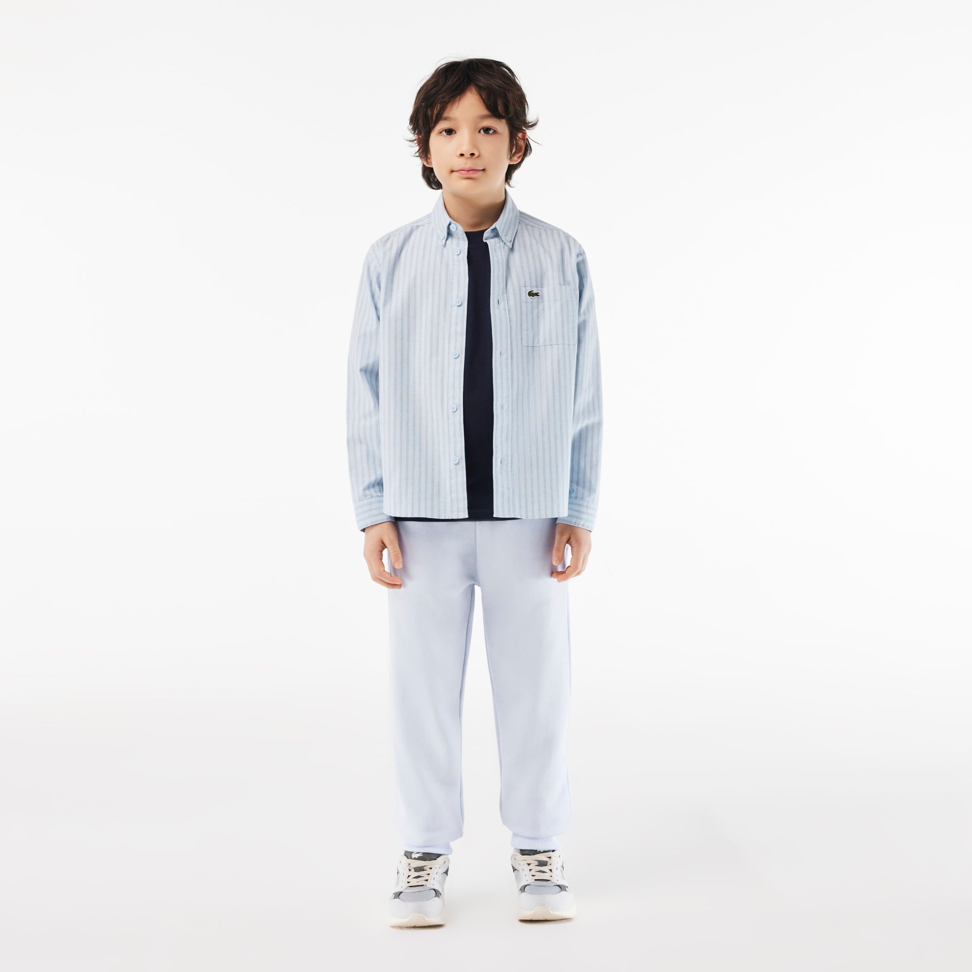 Çocuk Bisiklet Yaka Lacivert T-Shirt